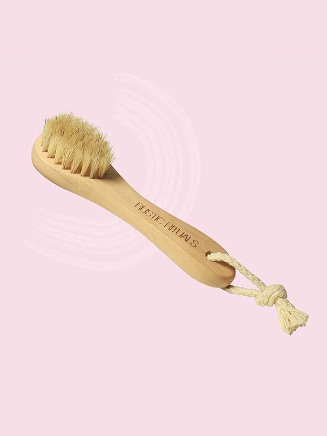 

Rustic Rituals Face Cleansing Brush with Wooden Handle - Beige