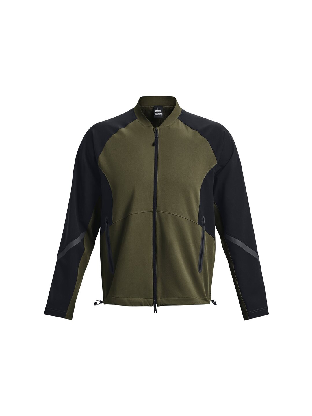 

UNDER ARMOUR Unstoppable Colourblocked Stand Collar Bomber Jacket, Green