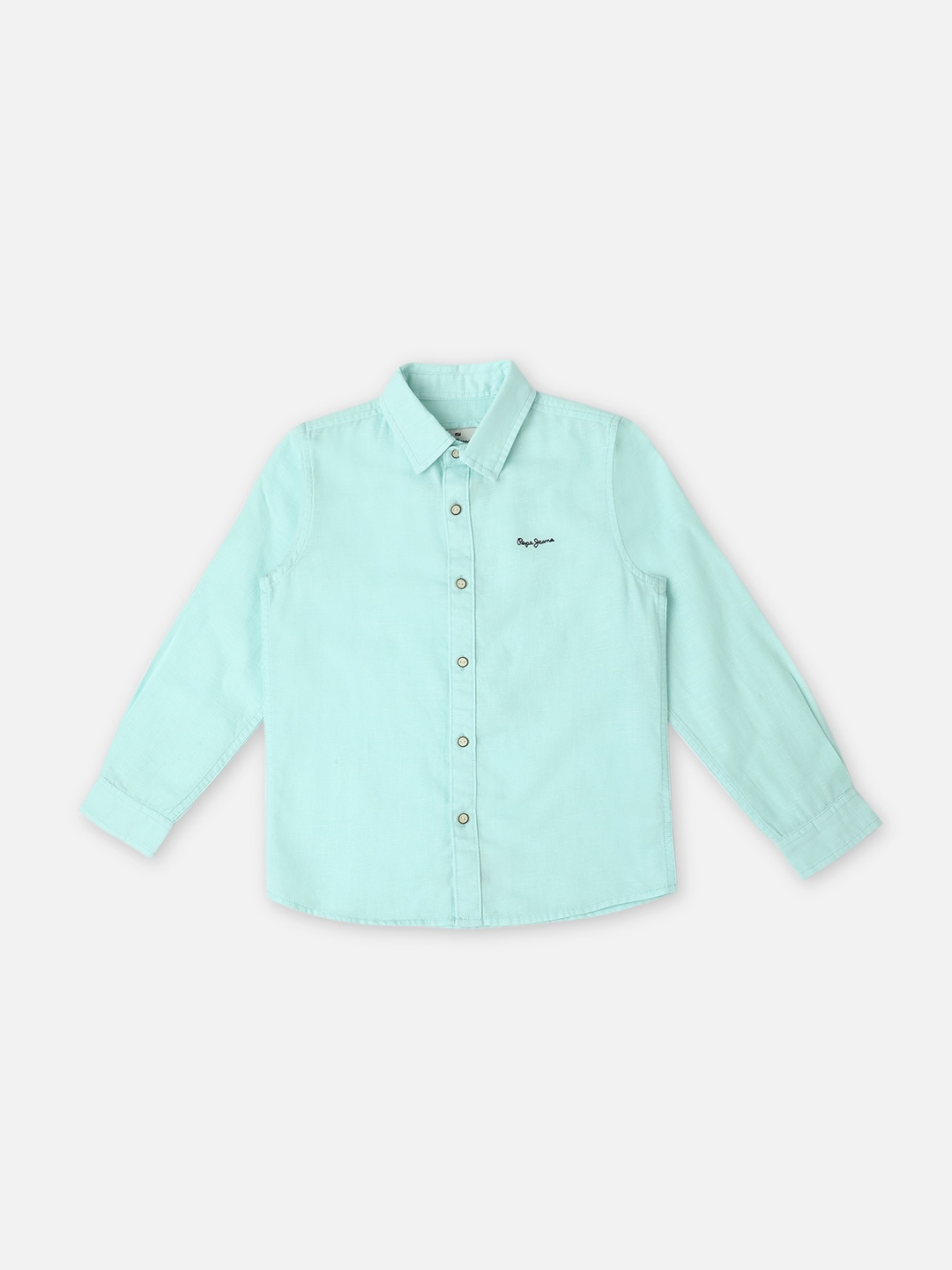 

Pepe Jeans Nooh Boys Spread Collar Casual Shirt, Blue
