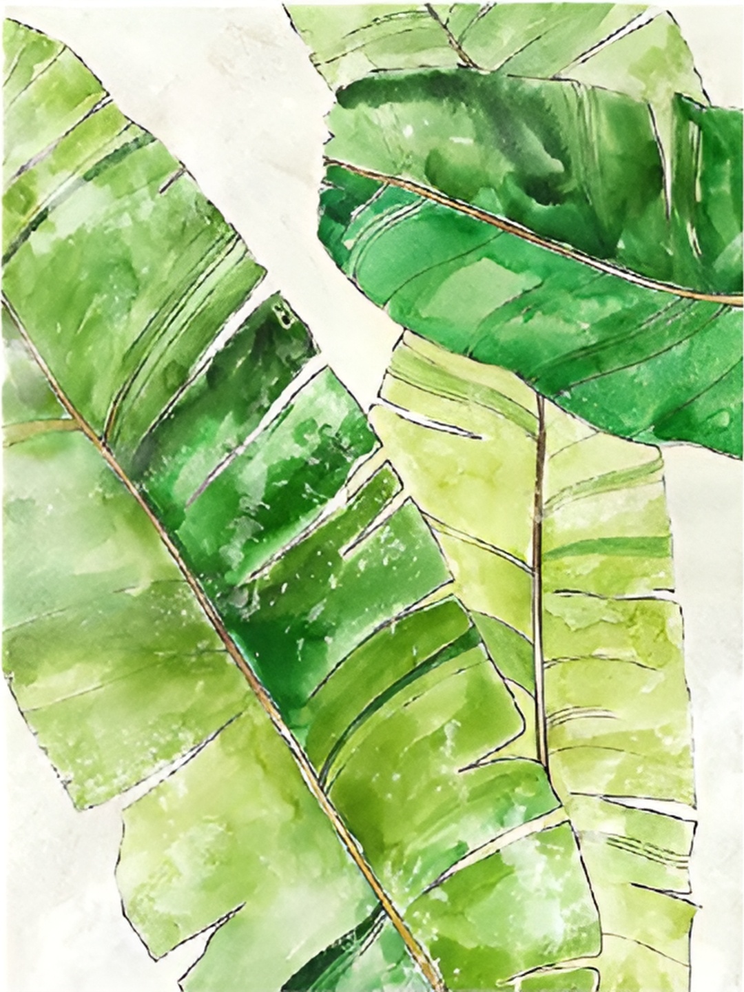 

WALLMAX Green & White 3 Pieces Floral And Botanical Wall Arts