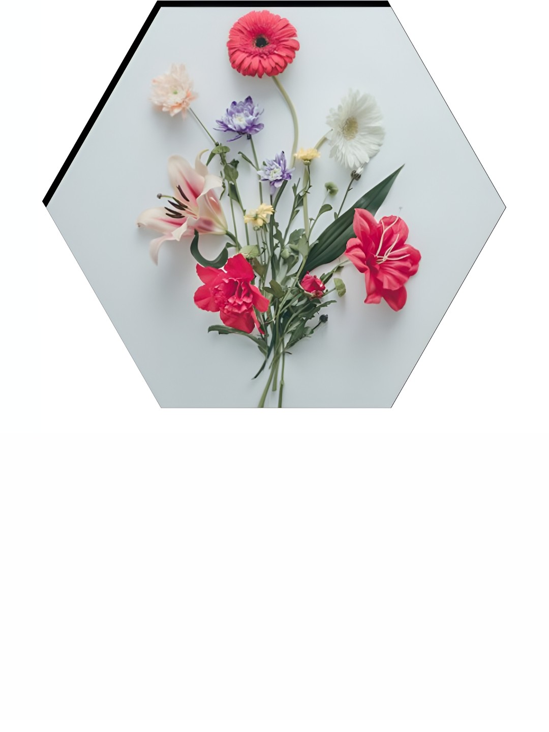 

WALLMAX White & Pink 3 Pieces Wood Floral Paintings Wall Art