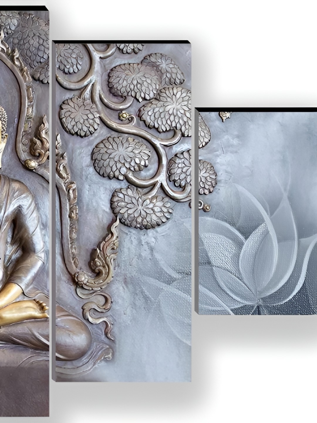 

WALLMAX Grey 5 Pieces Wooden Paintings Wall Art
