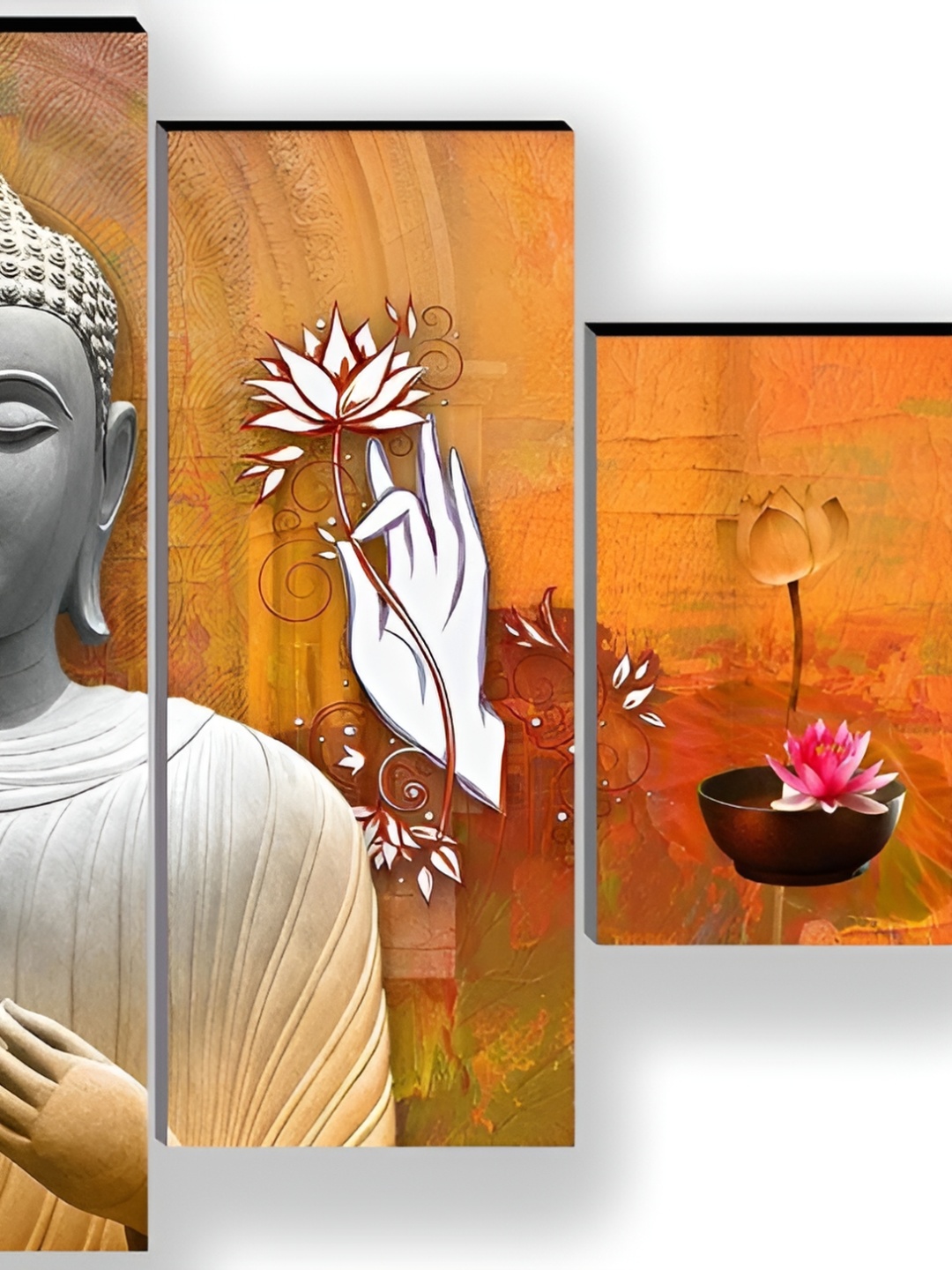 

WALLMAX Brown 5 Pieces Wooden Wall Art