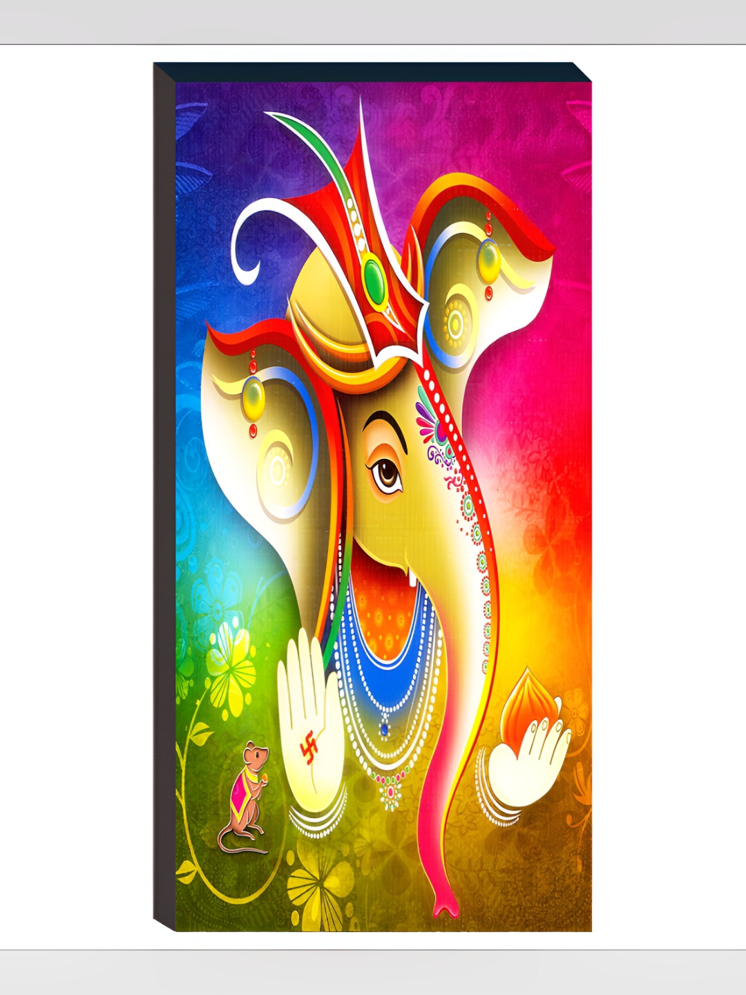 

WALLMAX Pink 3 Pieces Wooden Painting Wall Art, Multi