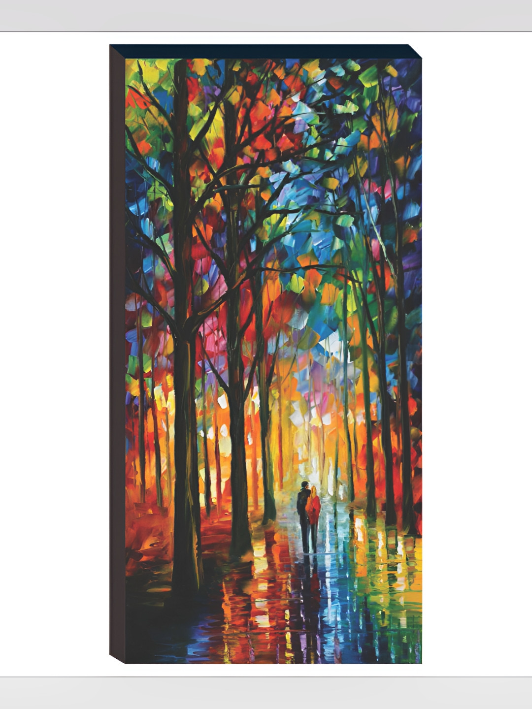 

WALLMAX Blue & Black 3 Pieces Couple Nature UV Texured MDF Framed Wall Art