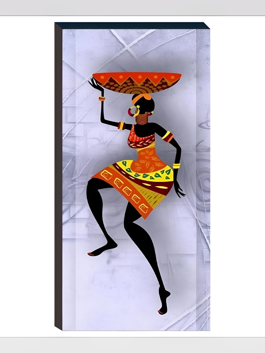 

WALLMAX Red & Yellow 3 Pcs Painting Wall Art, Orange