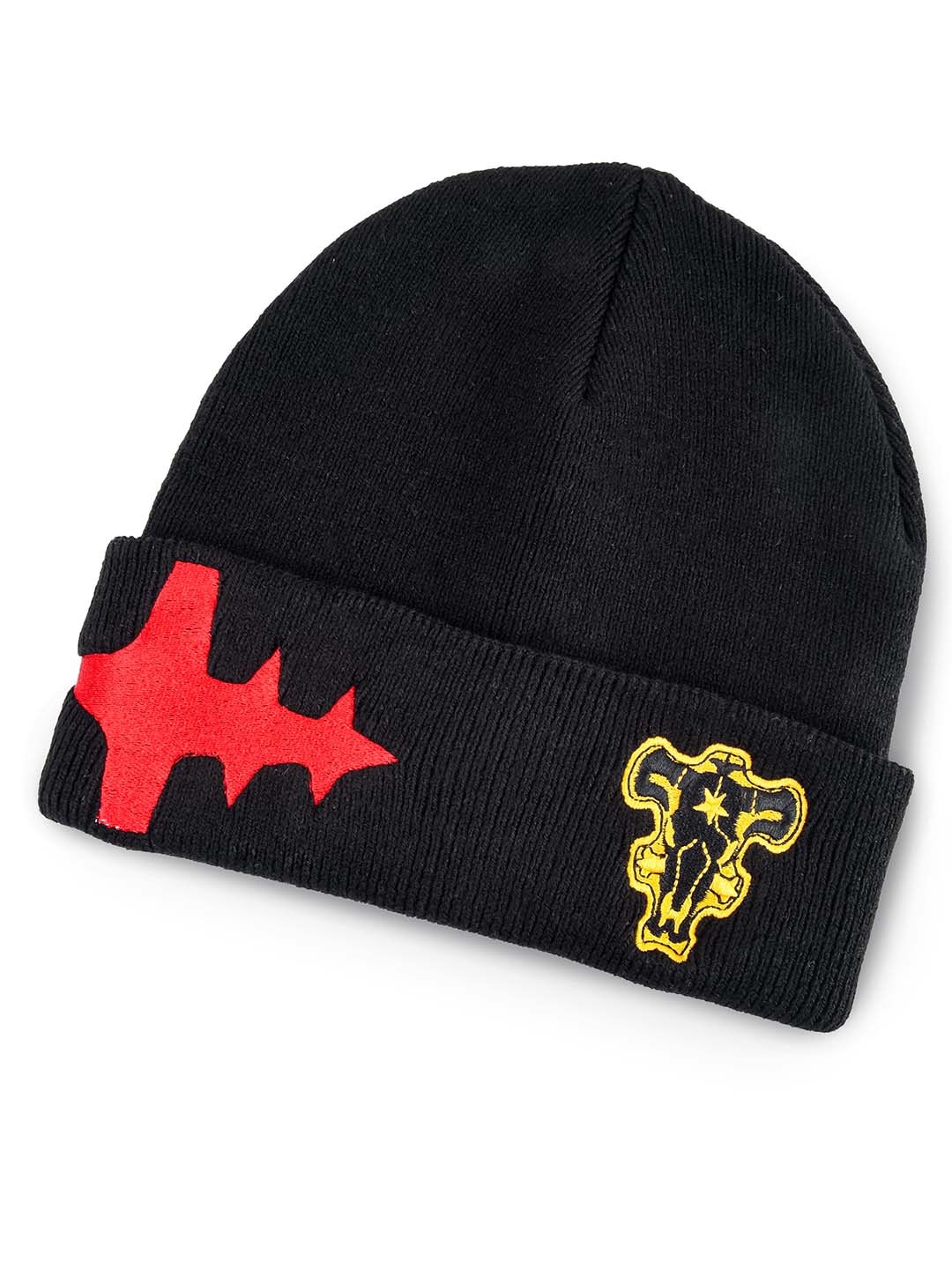 

COMICSENSE Unisex Black Clover Anime Inspired Embroidered Acrylic Beanie