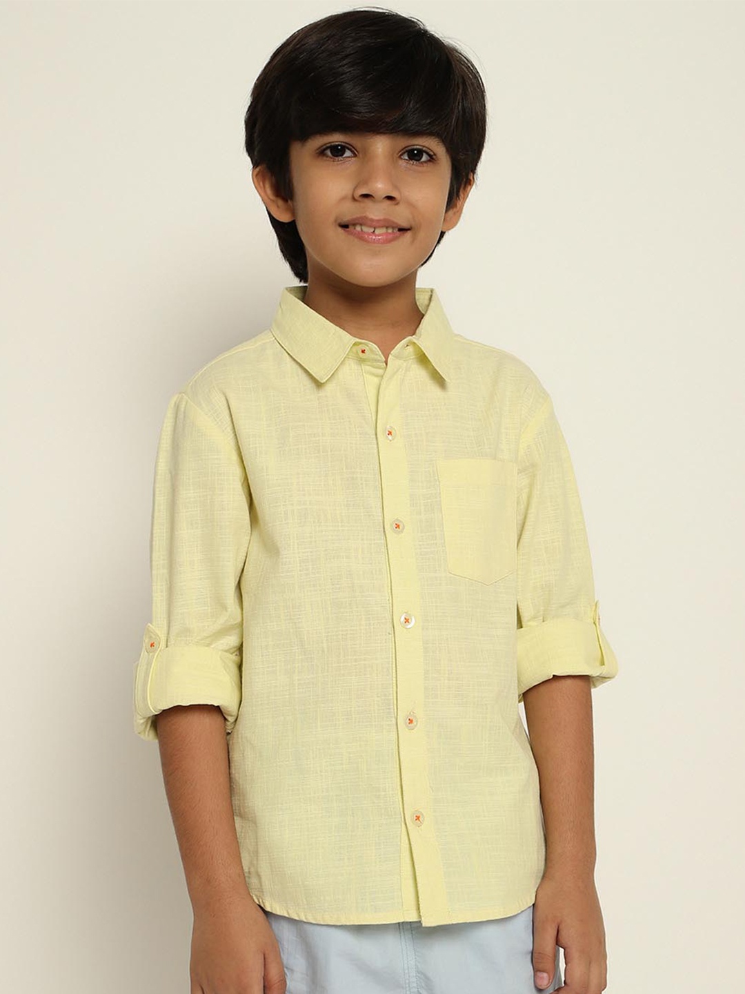 

Somersault Boys Opaque Casual Shirt, Yellow