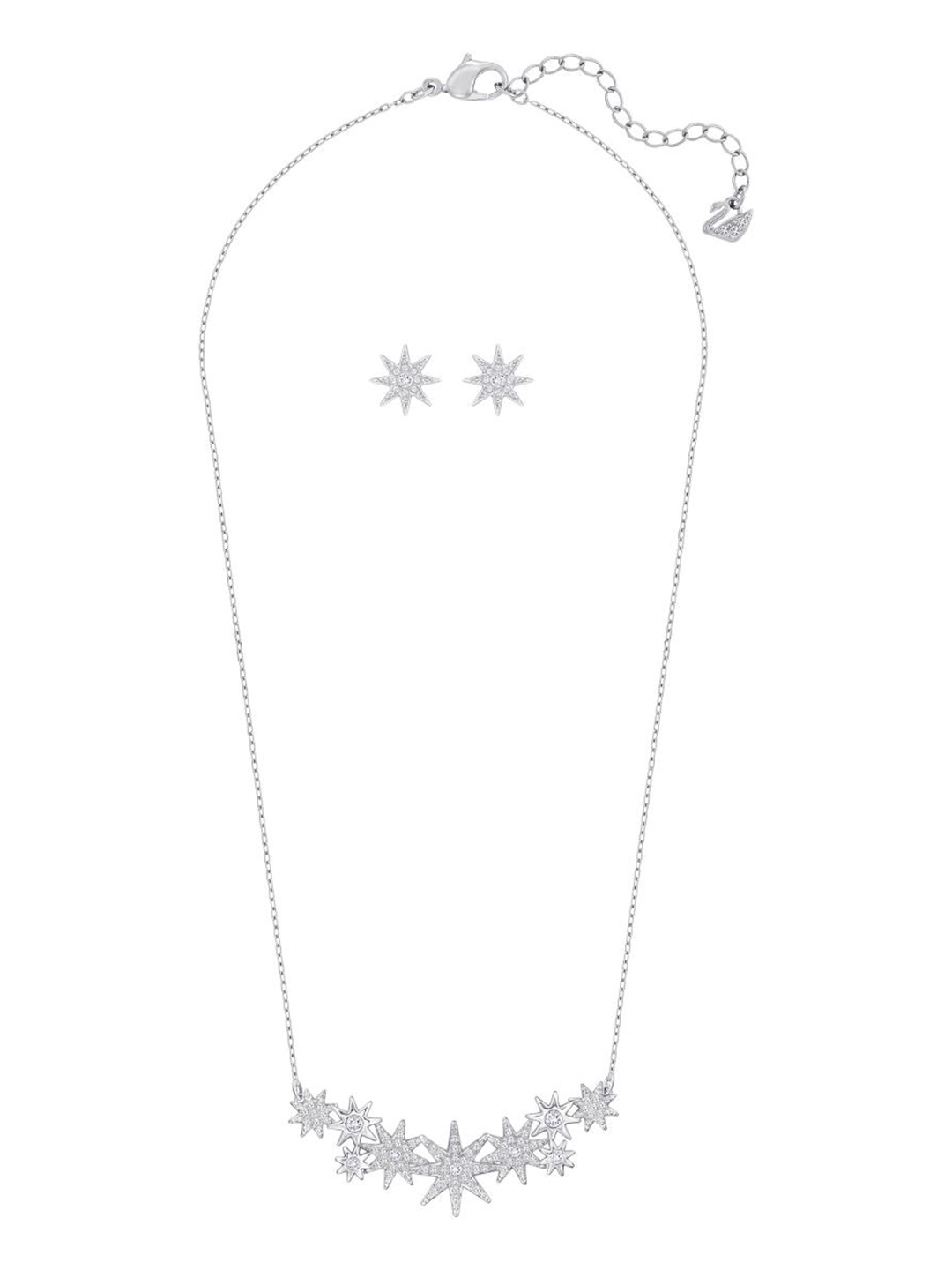 

SWAROVSKI FIZZY:SET MED CRY/RHS OU, Silver