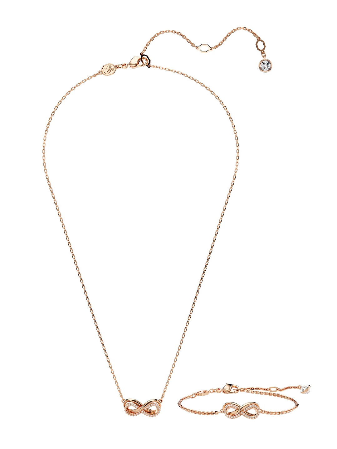 

SWAROVSKI HYPERBOLA:SET PAVE WHITE/ROS, Rose gold
