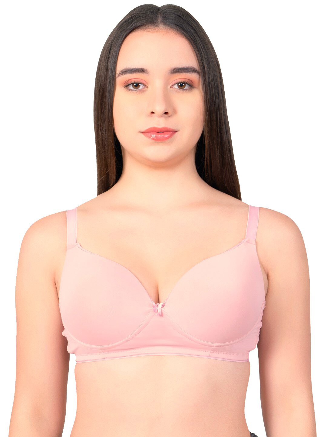 

LACYLUXE Full Coverage Seamless Lightly Padded Everyday Bra With All Day Comfort, Rose gold