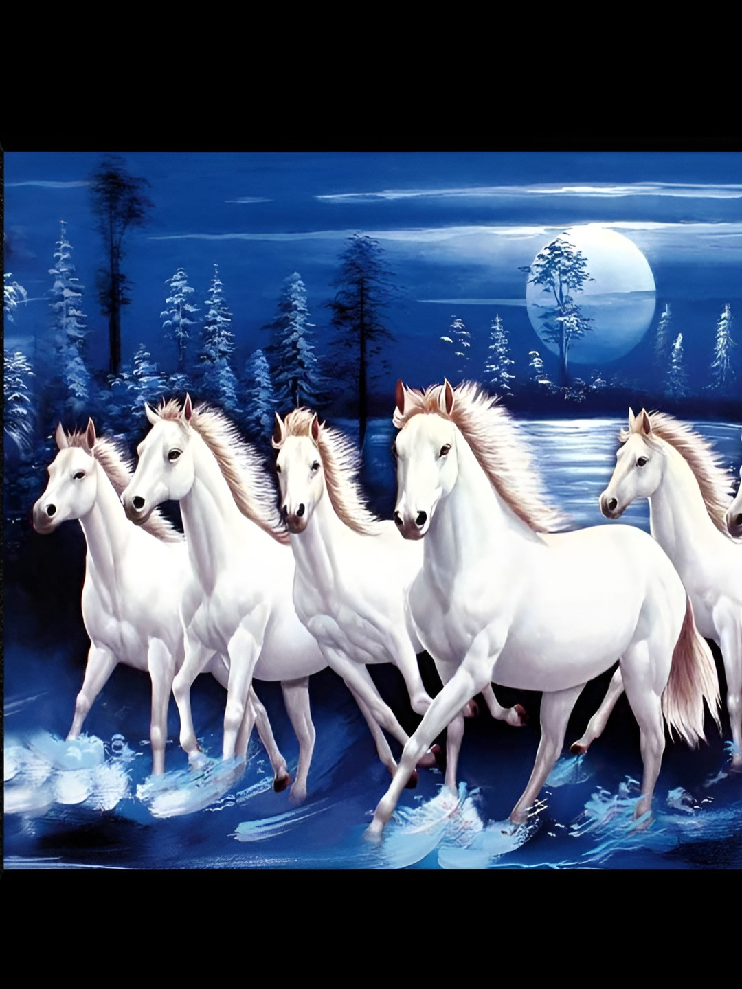 

WALLMAX Blue & White Birds and Animals Wall Arts