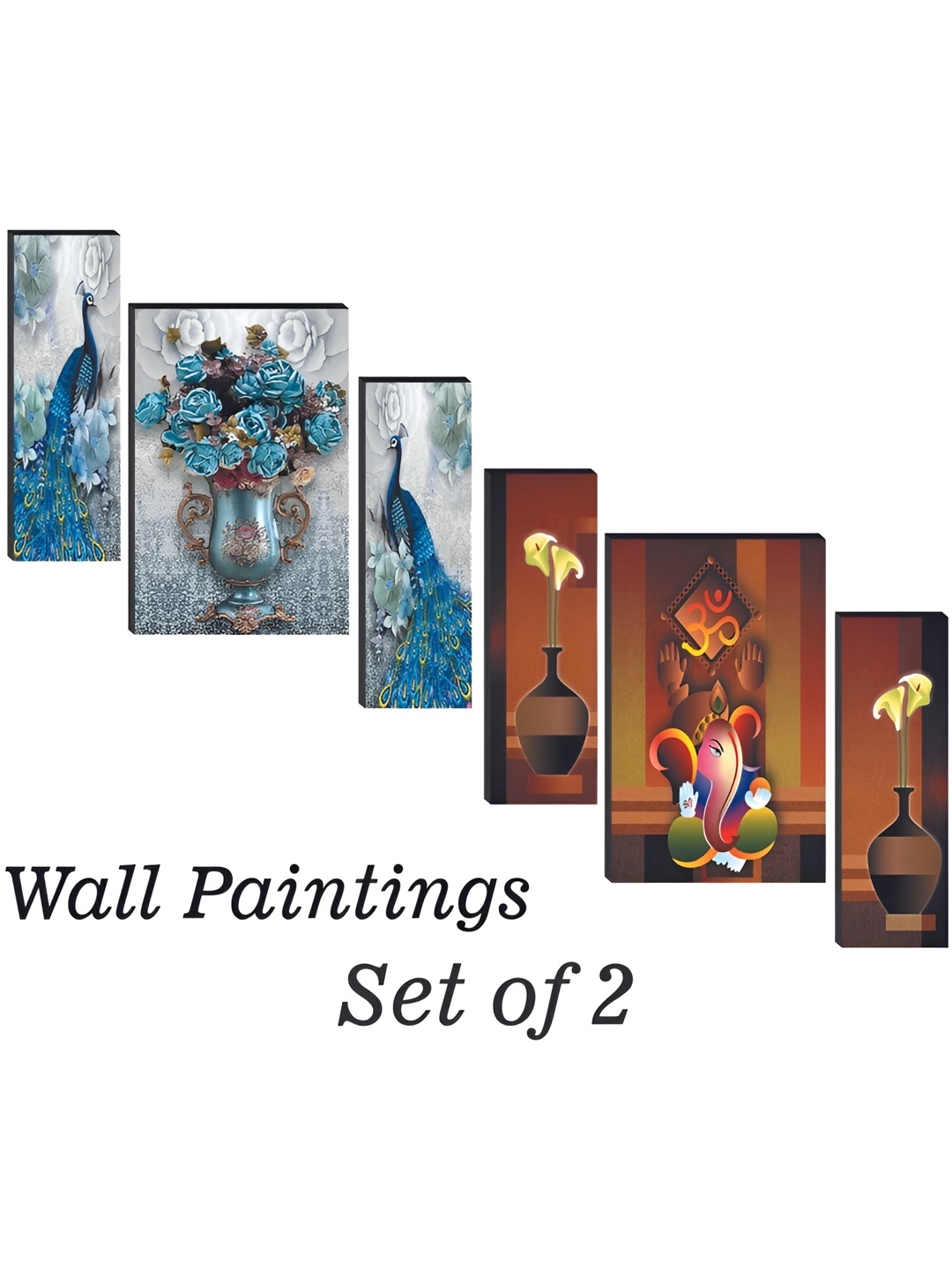 

WALLMAX Brown & Red 6 Pieces Religious Wall Arts
