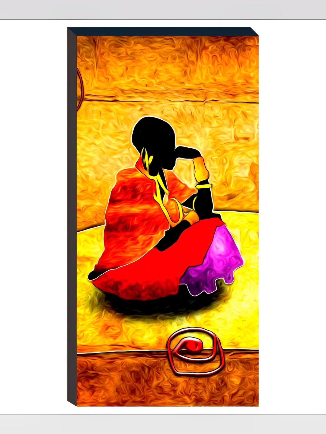 

WALLMAX Orange & Red 3 Pieces Abstract Wall Arts