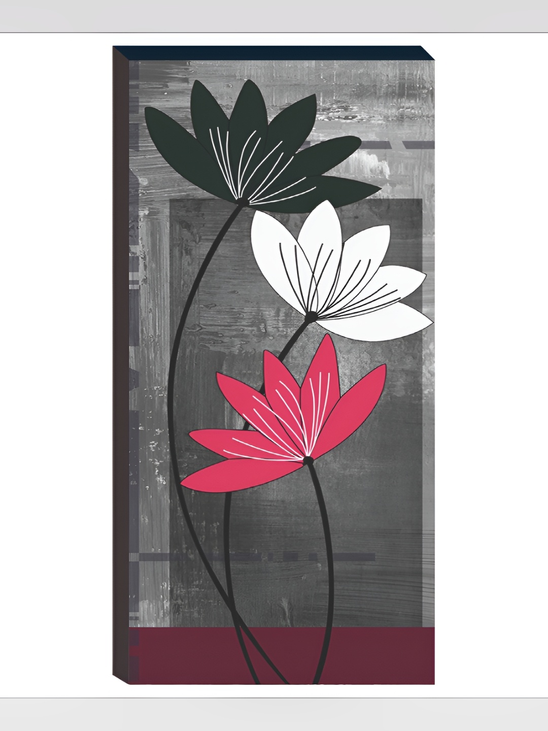 

WALLMAX Grey & White Floral and Botanical Wall Art
