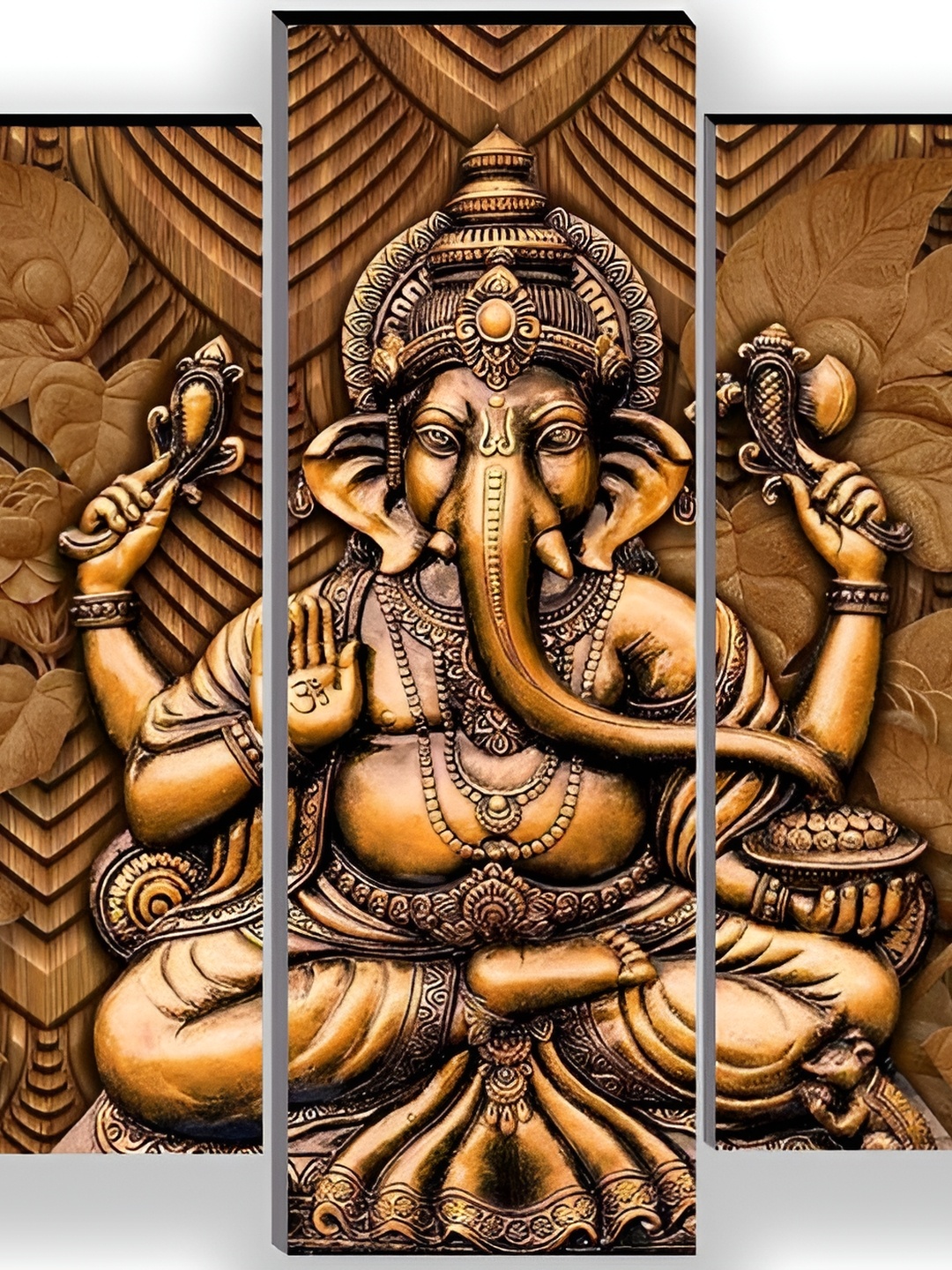 

WALLMAX Brown & Black 5 Pieces Religious Wall Arts