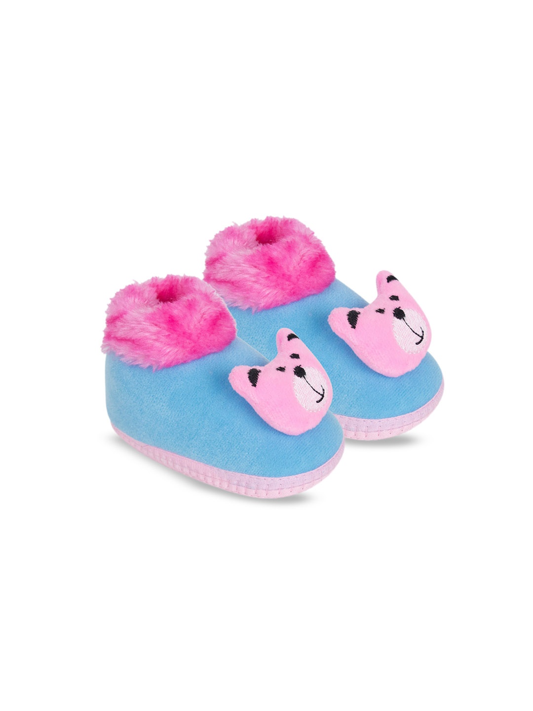 

BAESD Infants Teddy Face Booties, Blue