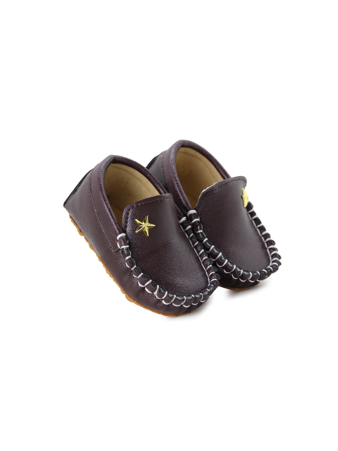 

BAESD Infants Boy Loafer Booties, Brown