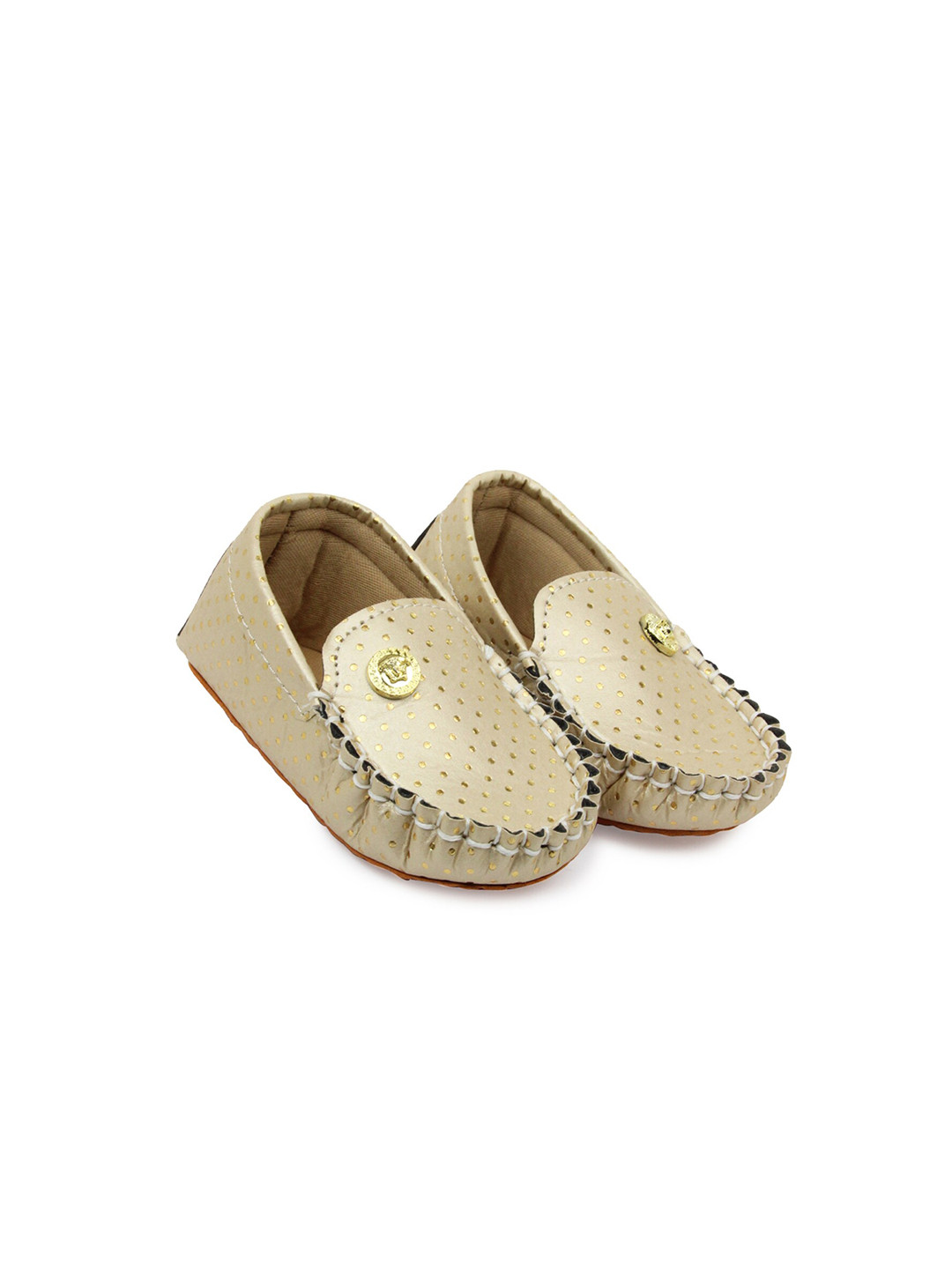 

BAESD Infant Boys Self-Design Loafer Booties, Gold