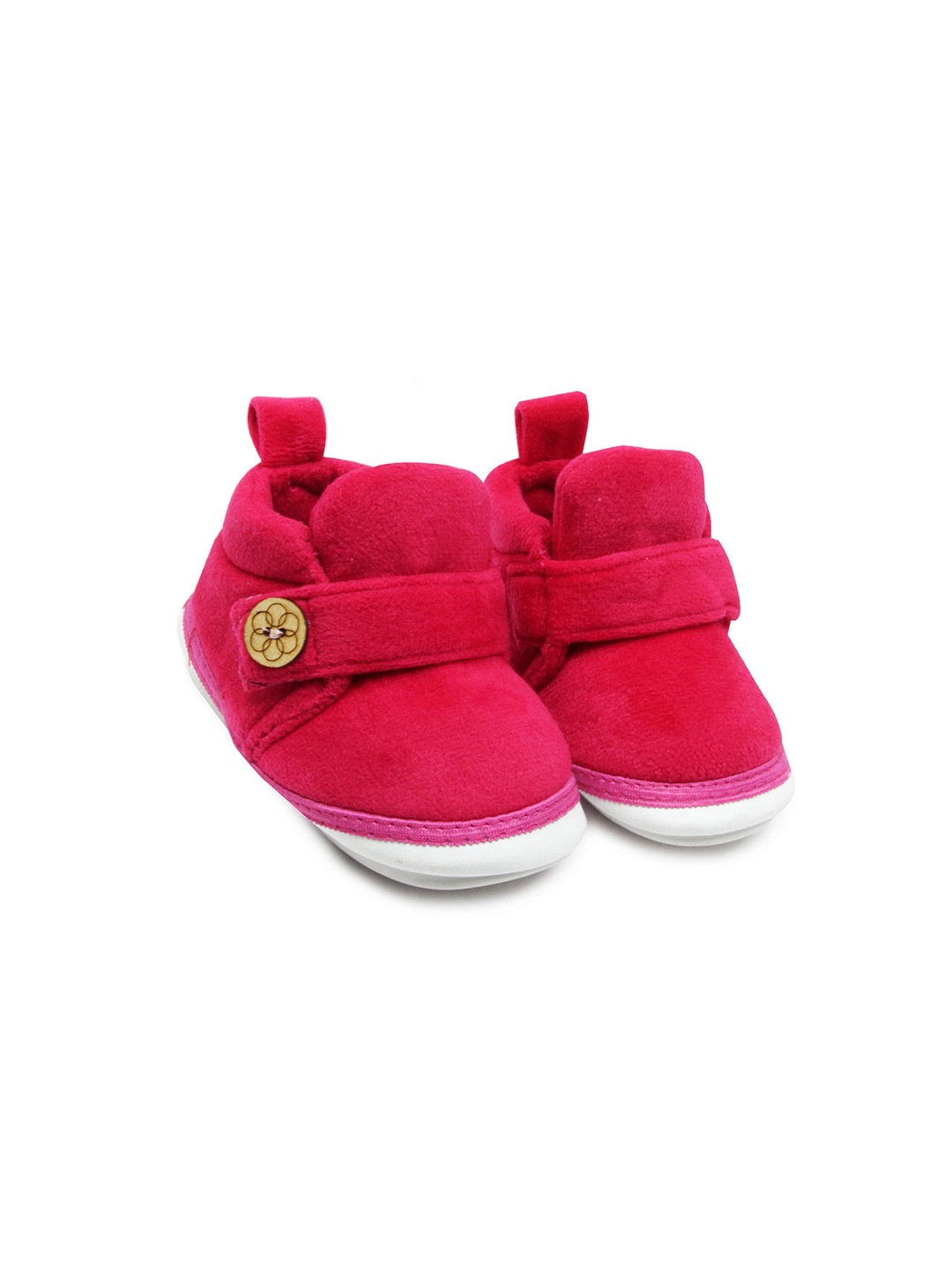 

BAESD Infants Kids Velvet Musical Booties, Pink