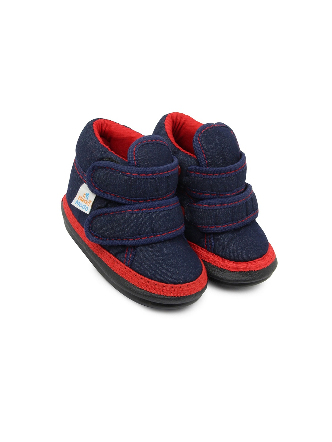 

BAESD Infants Cotton Booties, Navy blue