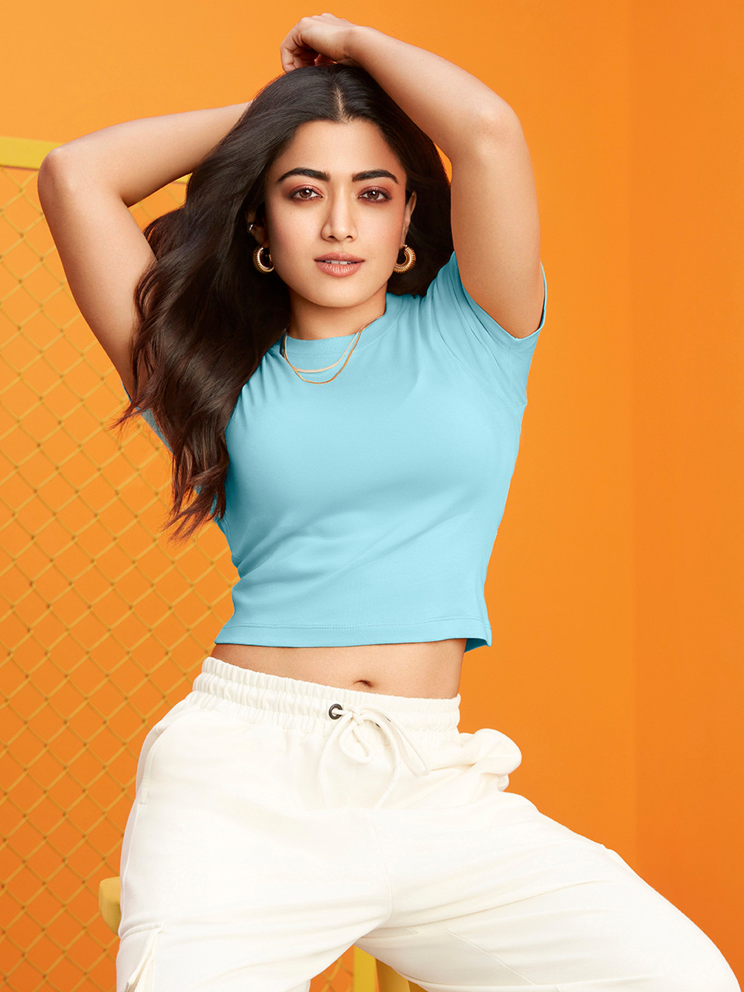 

Bewakoof Slim Fit Short Top, Blue