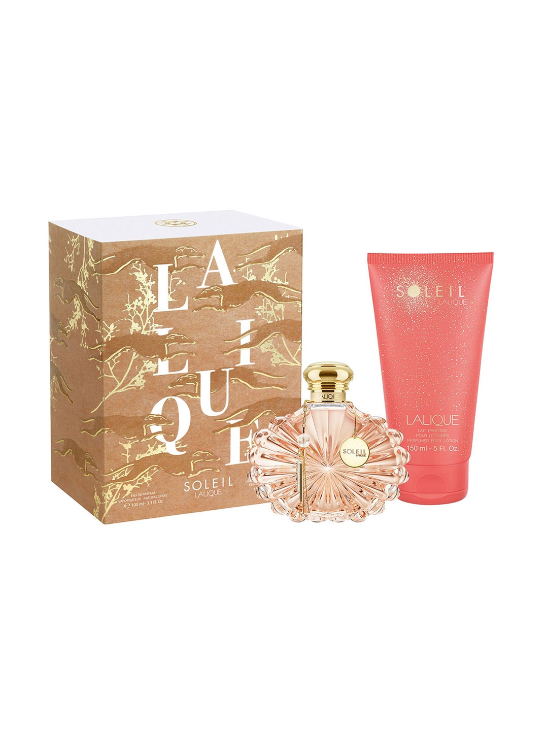 

Lalique Soleil 2-Pcs Eau De Parfum 100ml & Body Lotion 150ml Combo, Transparent