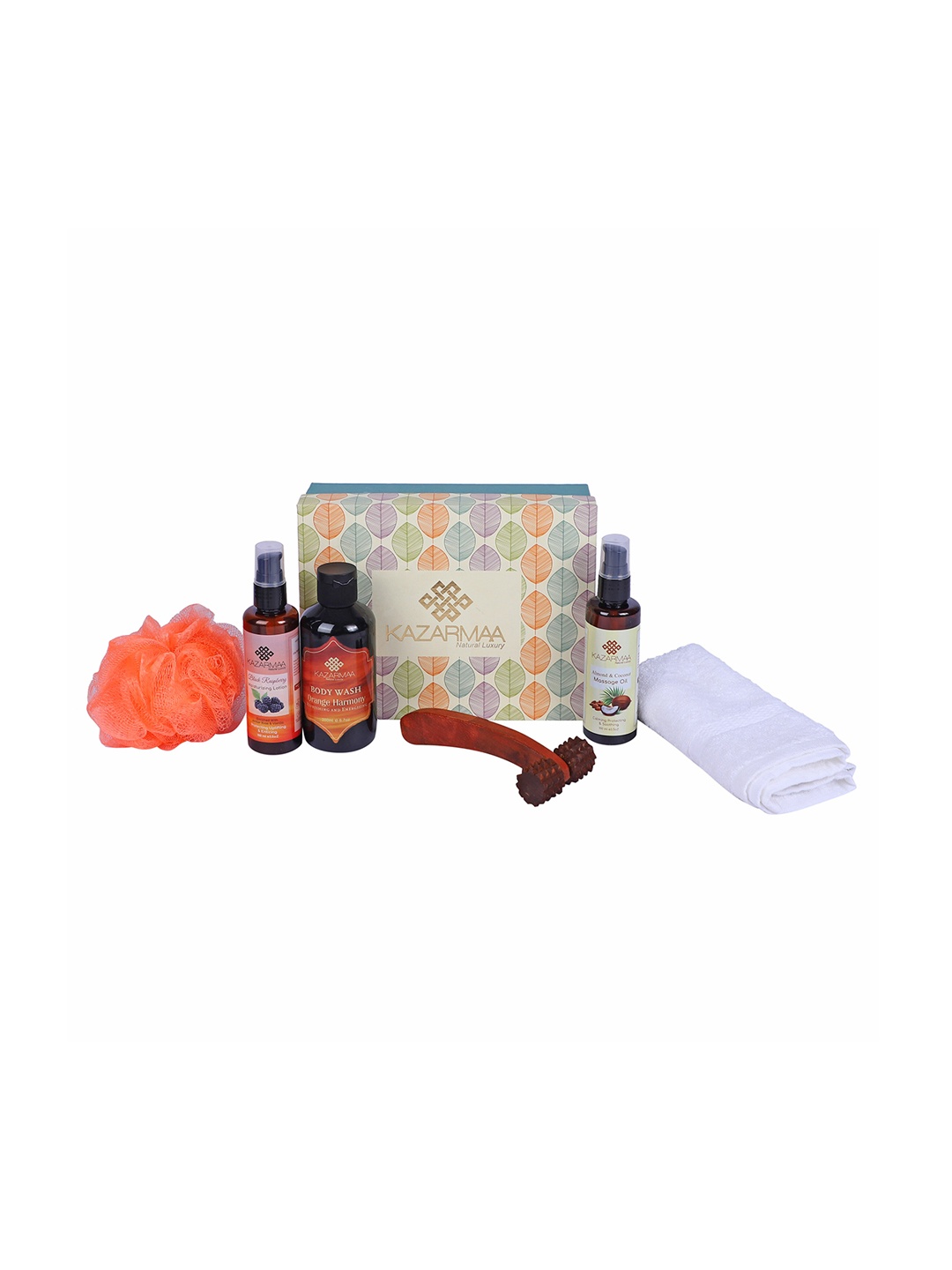 

KAZARMAA Set Of 6 Orange Odyssey Cleansing & Moisturizing Bath and Body Gift Set