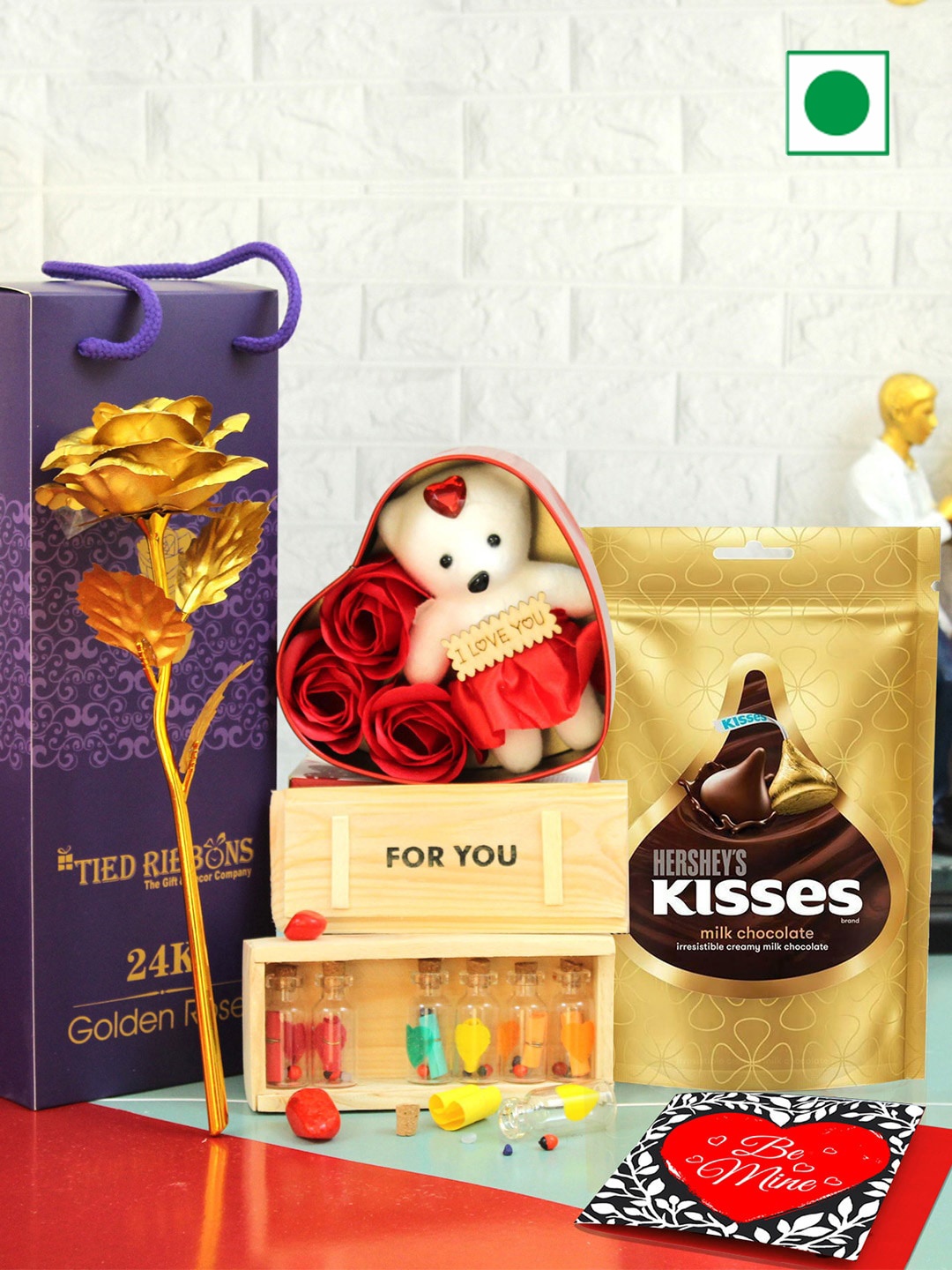 

TIED RIBBONS Set Of 5 Valentine Day Special Gift Hamper, Purple