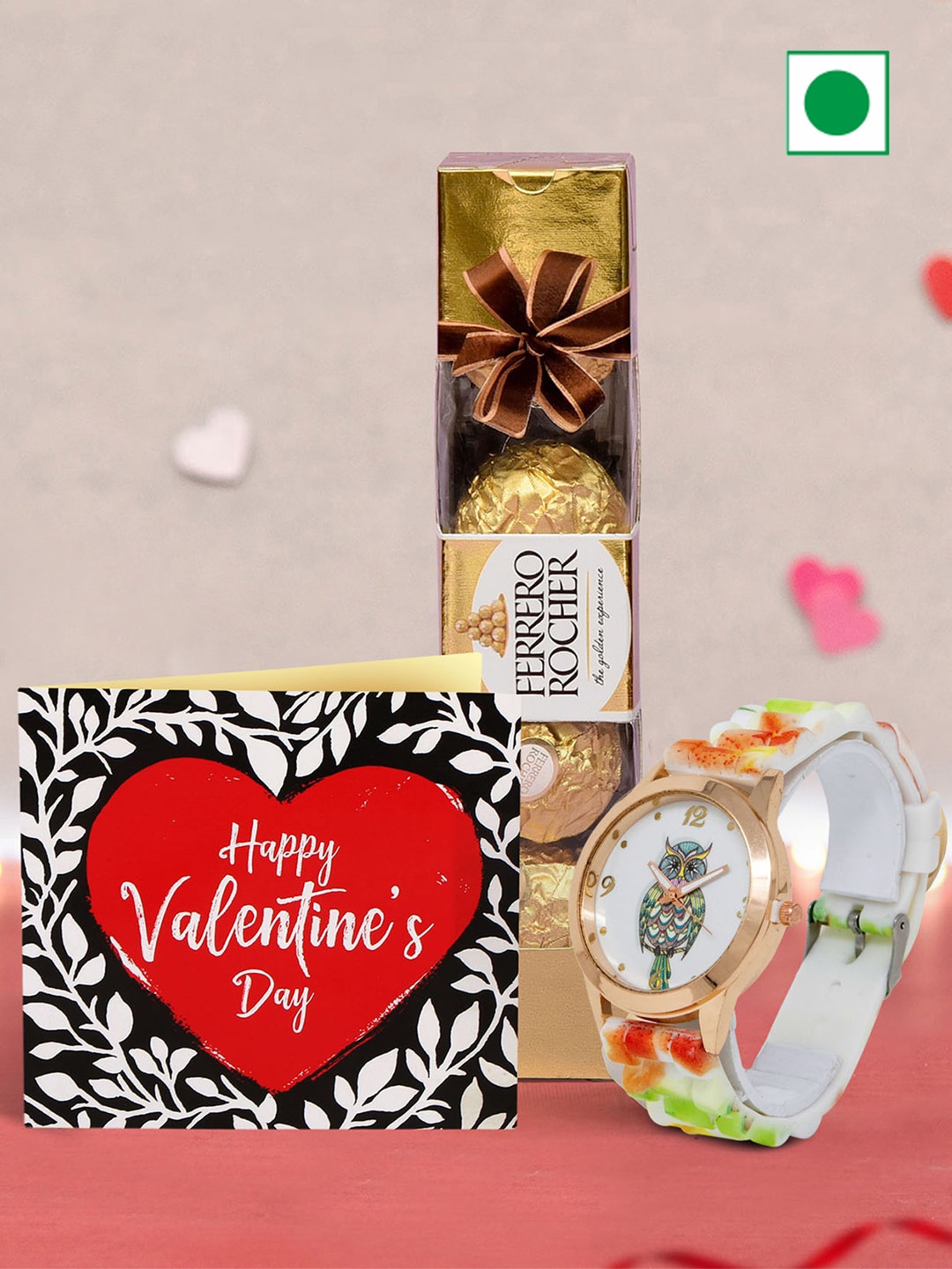 

TIED RIBBONS Valentine Combo Chocolate Gifts, Red