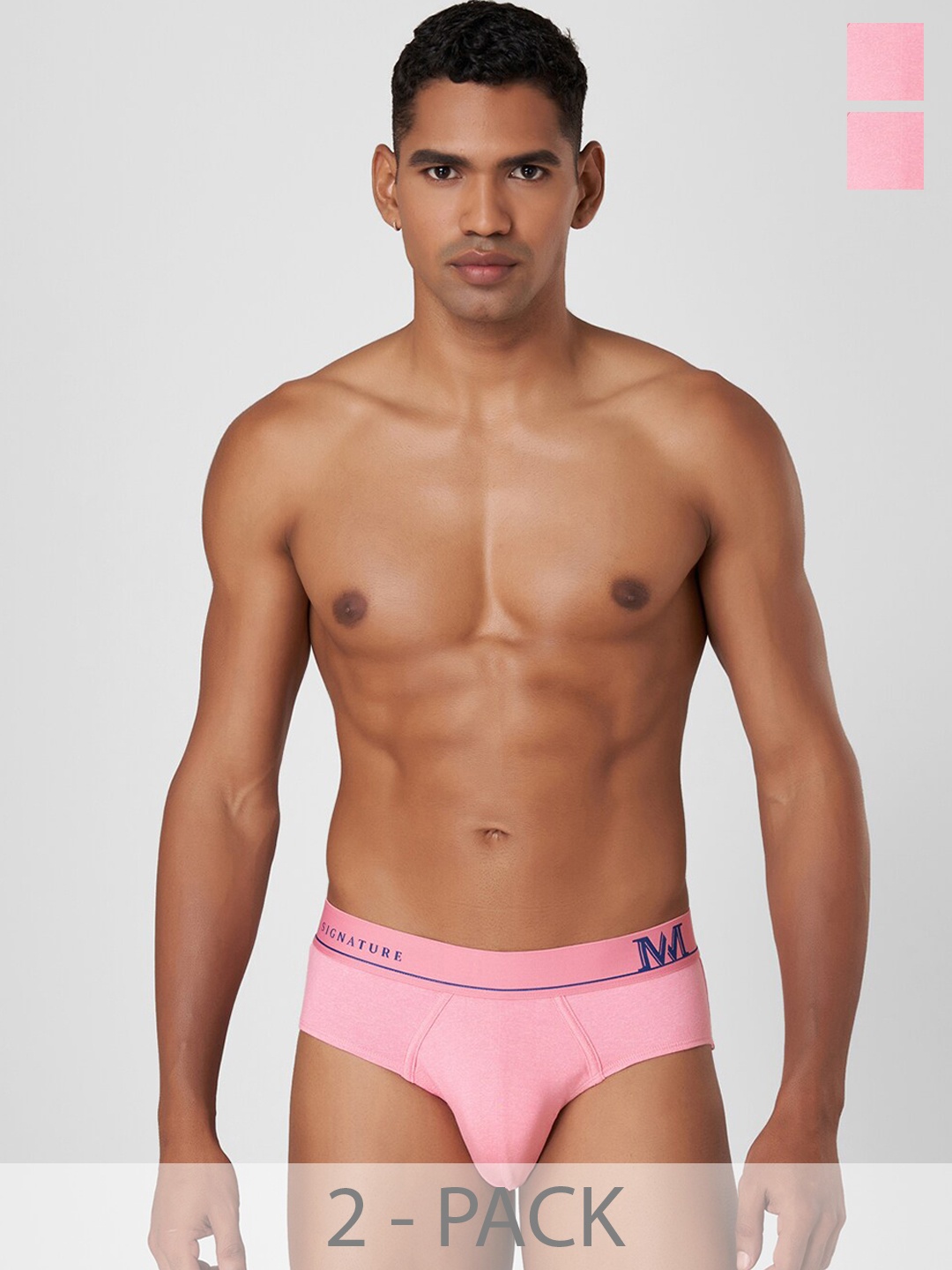 

Macroman M-Series MW Signature Collection By Rohit Bal Pack Of 2 Briefs 8903978415444, Pink