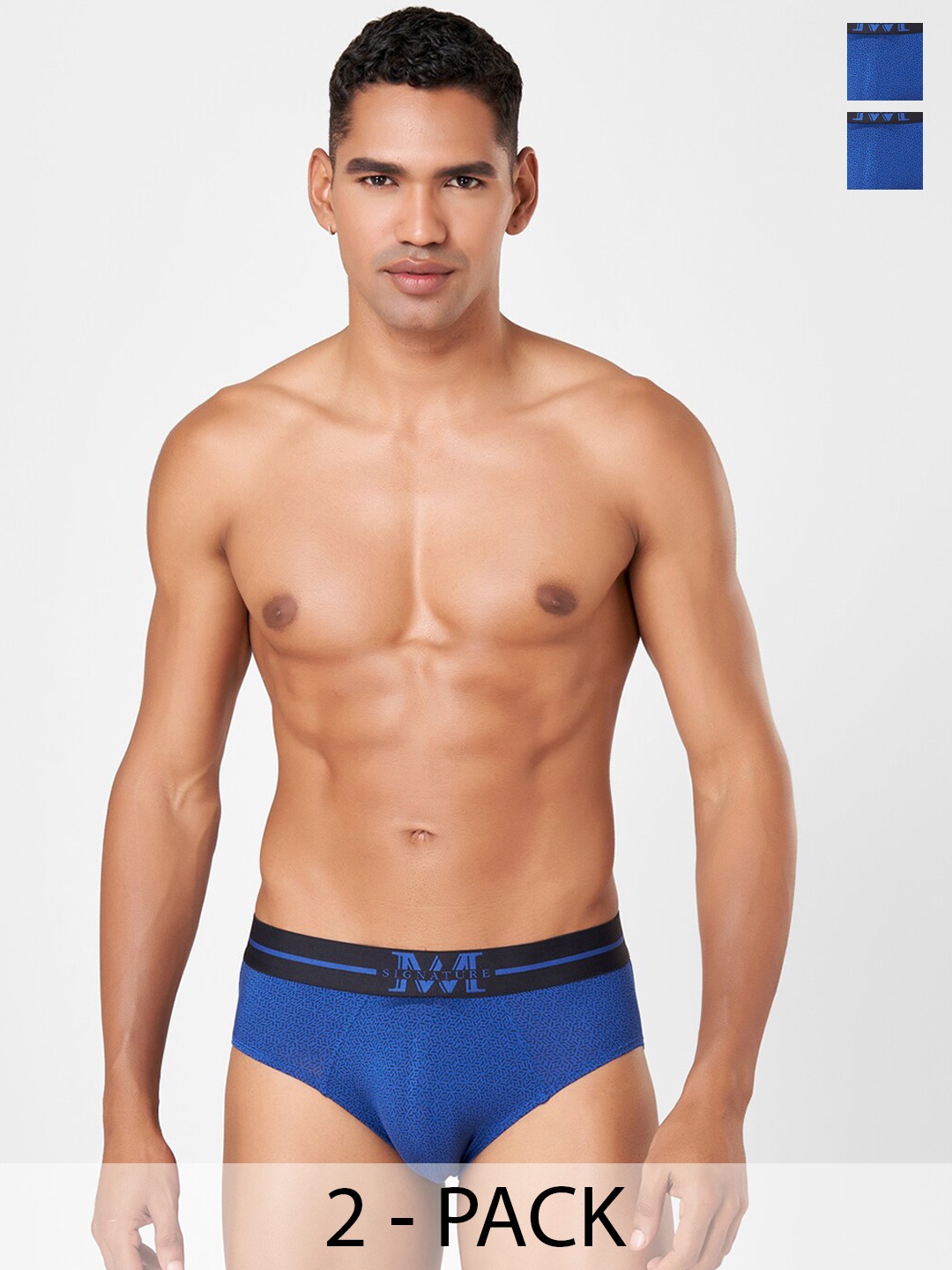 

Macroman M-Series MW Signature Collection By Rohit Bal Printed Basic Briefs 8903978416540, Blue