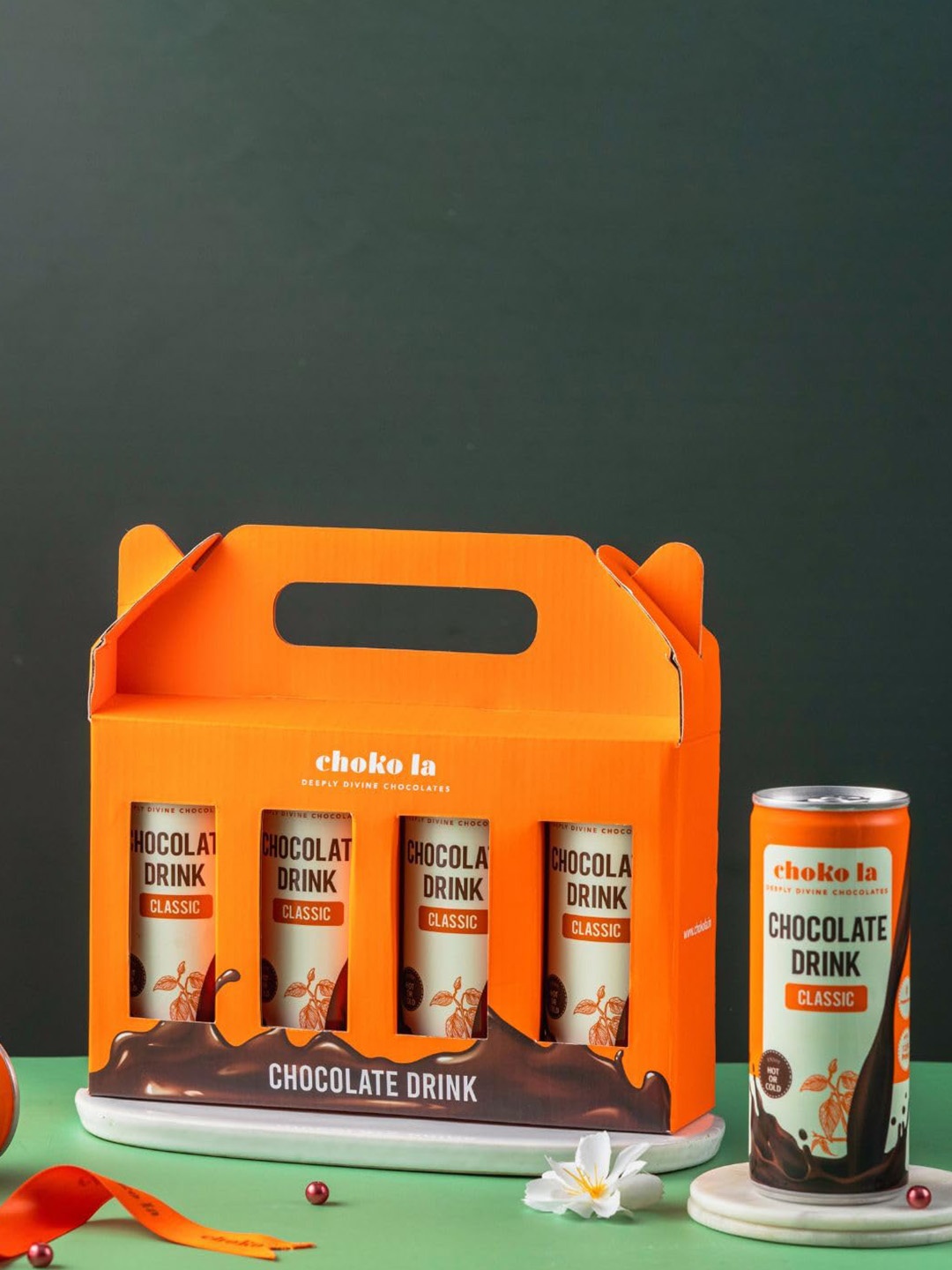 

choko la Set Of 4 Chocolate Drink 800g, Brown