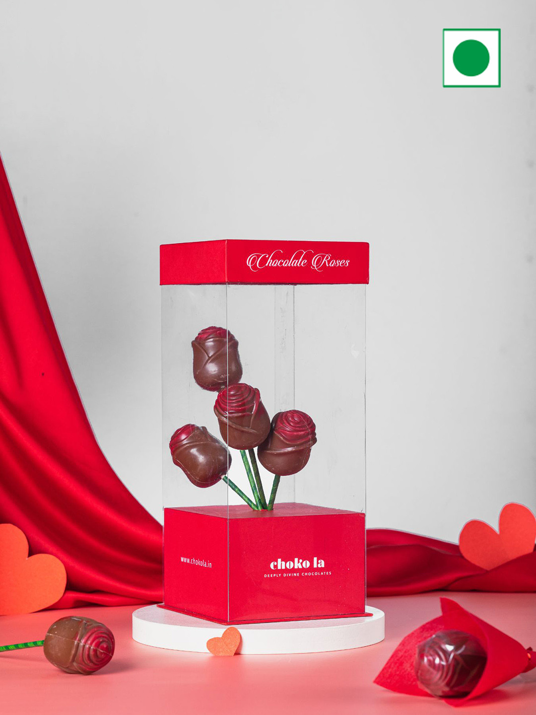 

choko la Valentine Roses Chocolates Gift 600 Gms, Brown