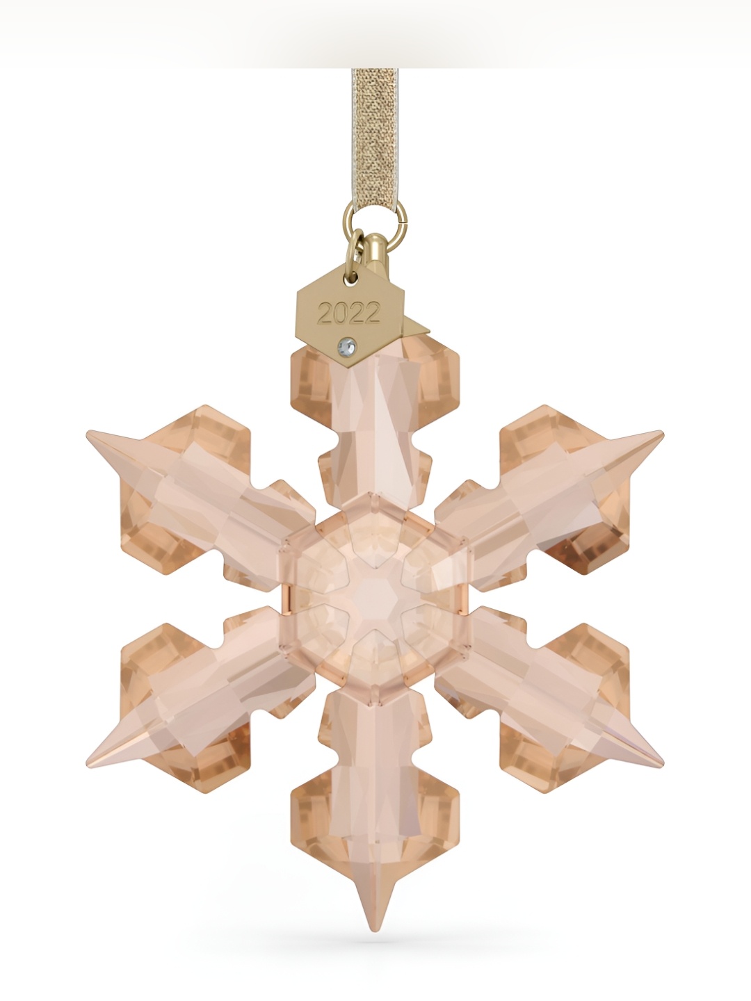 

SWAROVSKI Gold Tone Festive Crystal Ornament Festive Decor