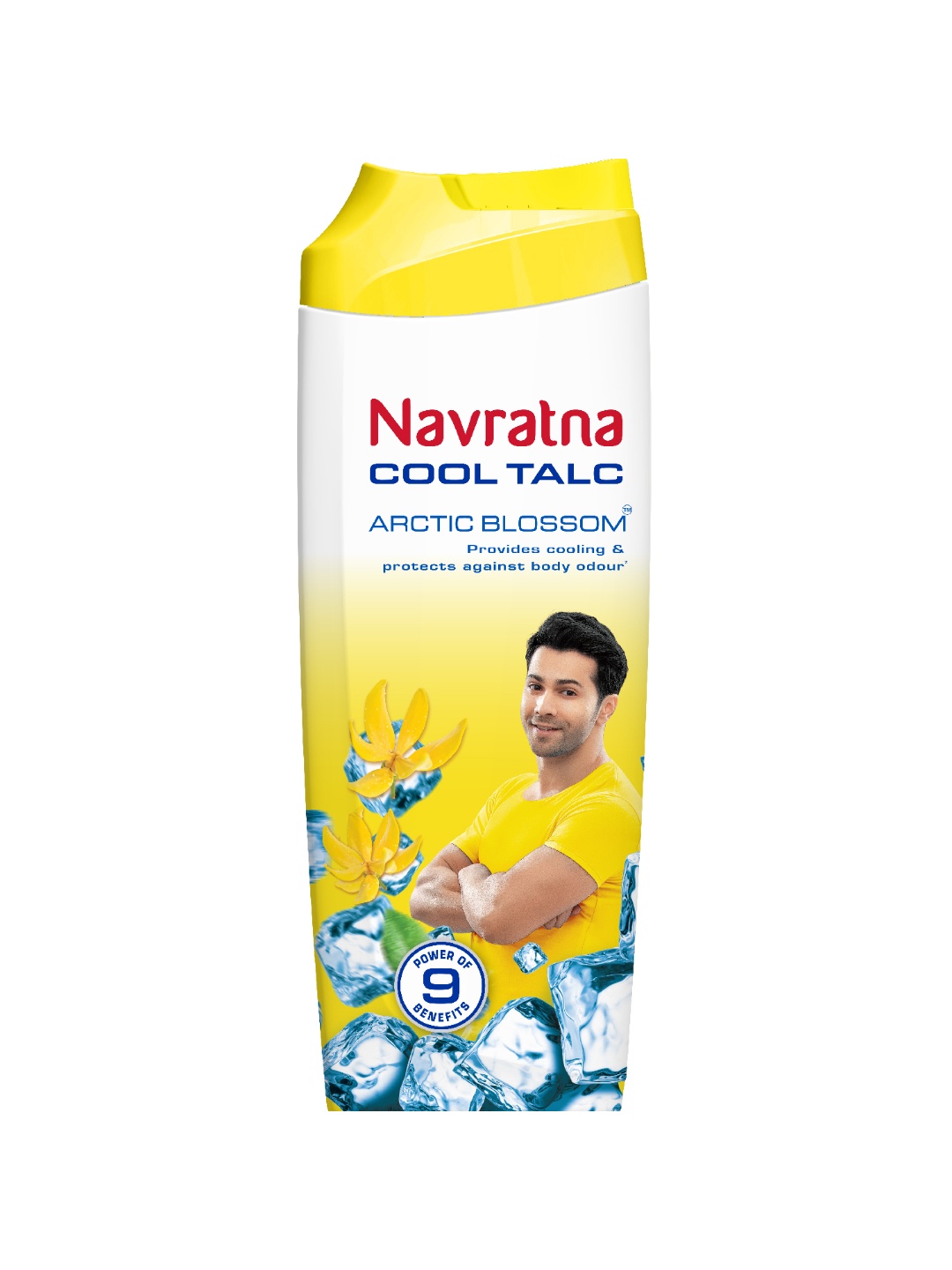 

Navratna Arctic Blossom Cool Talc Powder with Ylang Ylang - 100g, Yellow