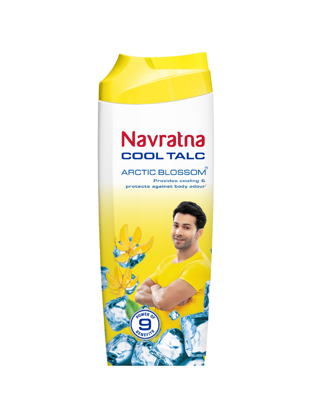 

Navratna Arctic Blossom Cool Talc Powder with Ylang Ylang - 400g, Yellow