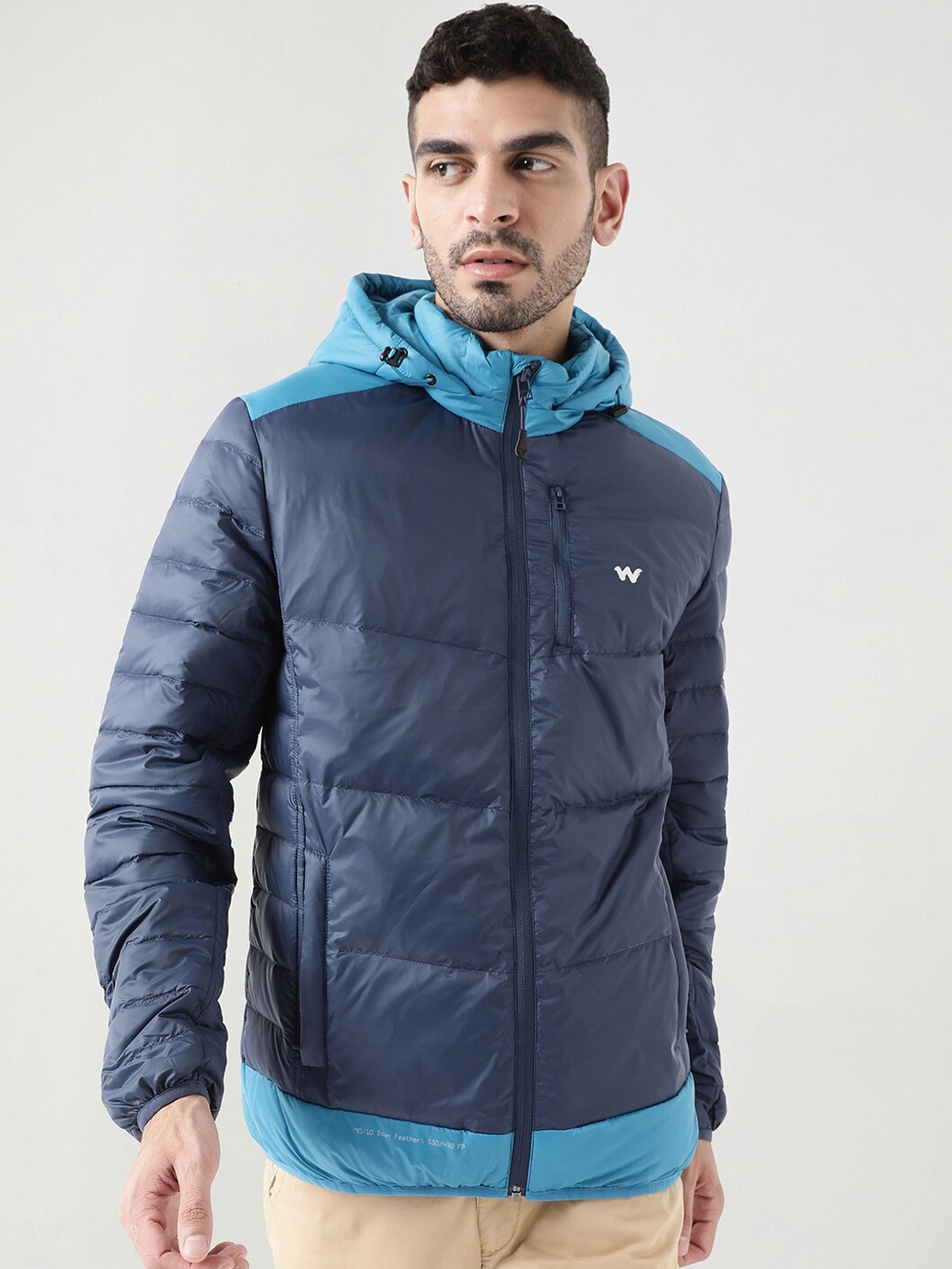 

Wildcraft Anti Odour Lightweight Hooded Puffer Jacket, Navy blue