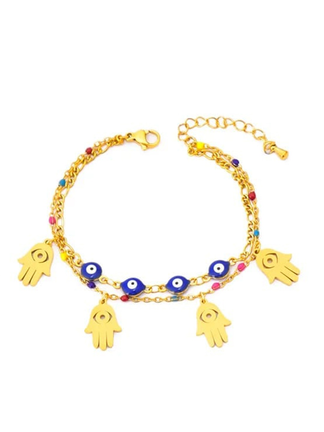 

KRYSTALZ Women Gold-Plated Stainless Steel Charm Bracelet