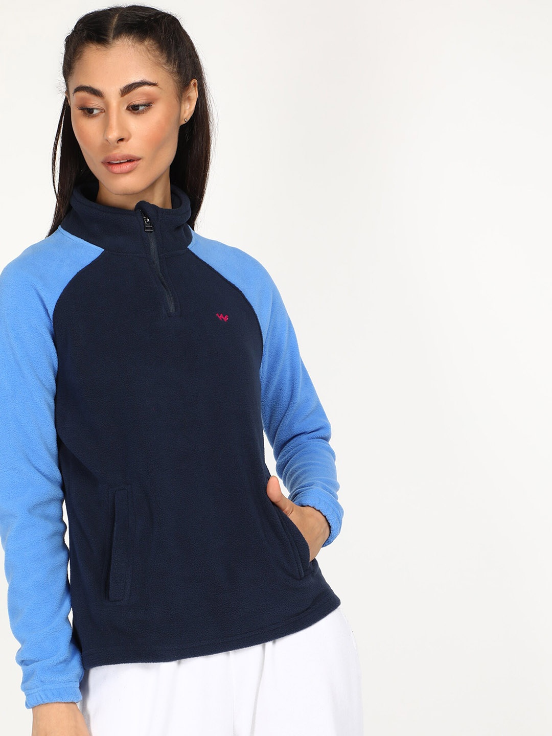 

Wildcraft Anti Odour Lightweight Fleece Sporty Jacket, Navy blue
