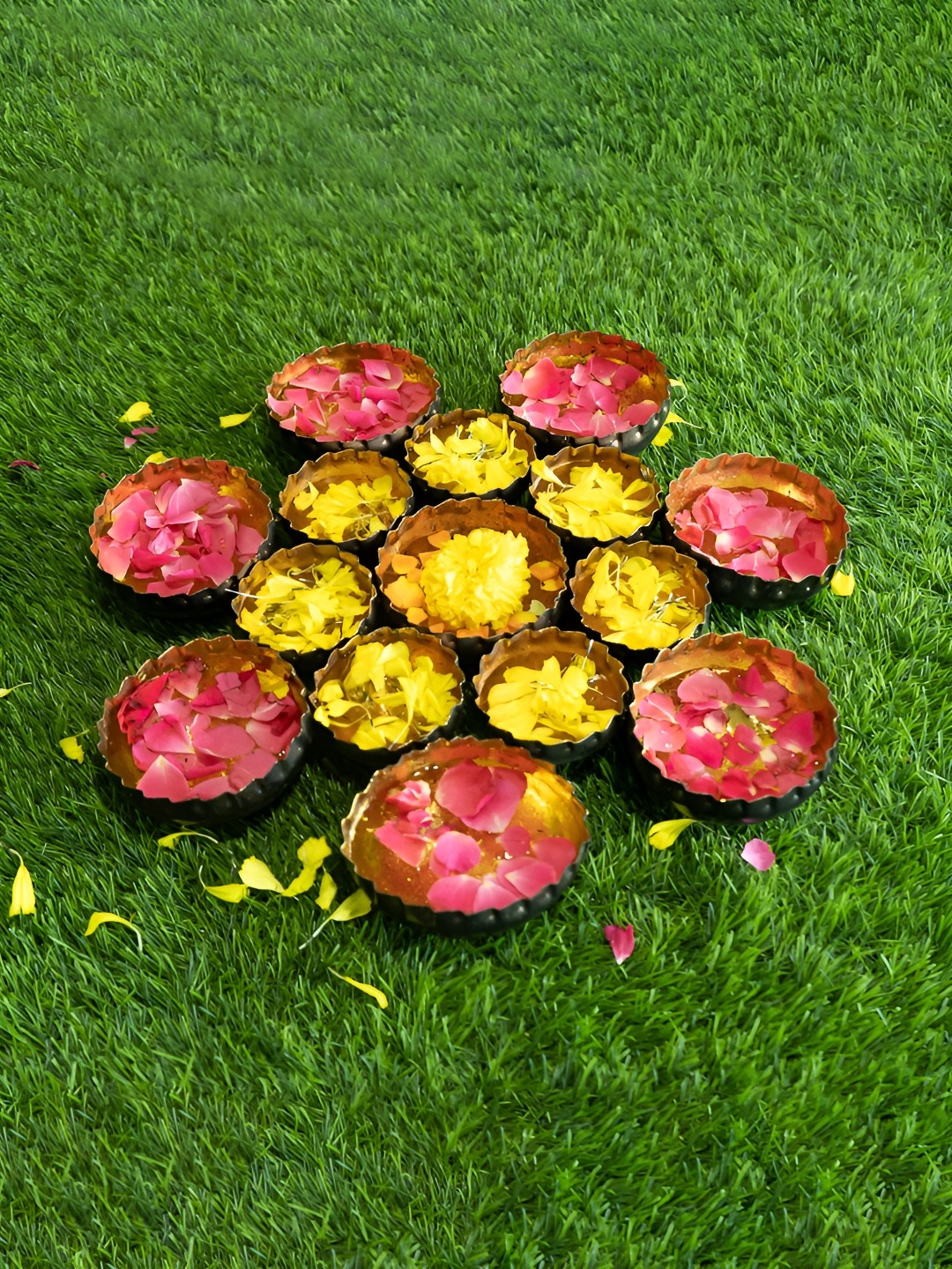 

Ekhasa Urli Tealight Candle Holder Decorative Bowls, Gold