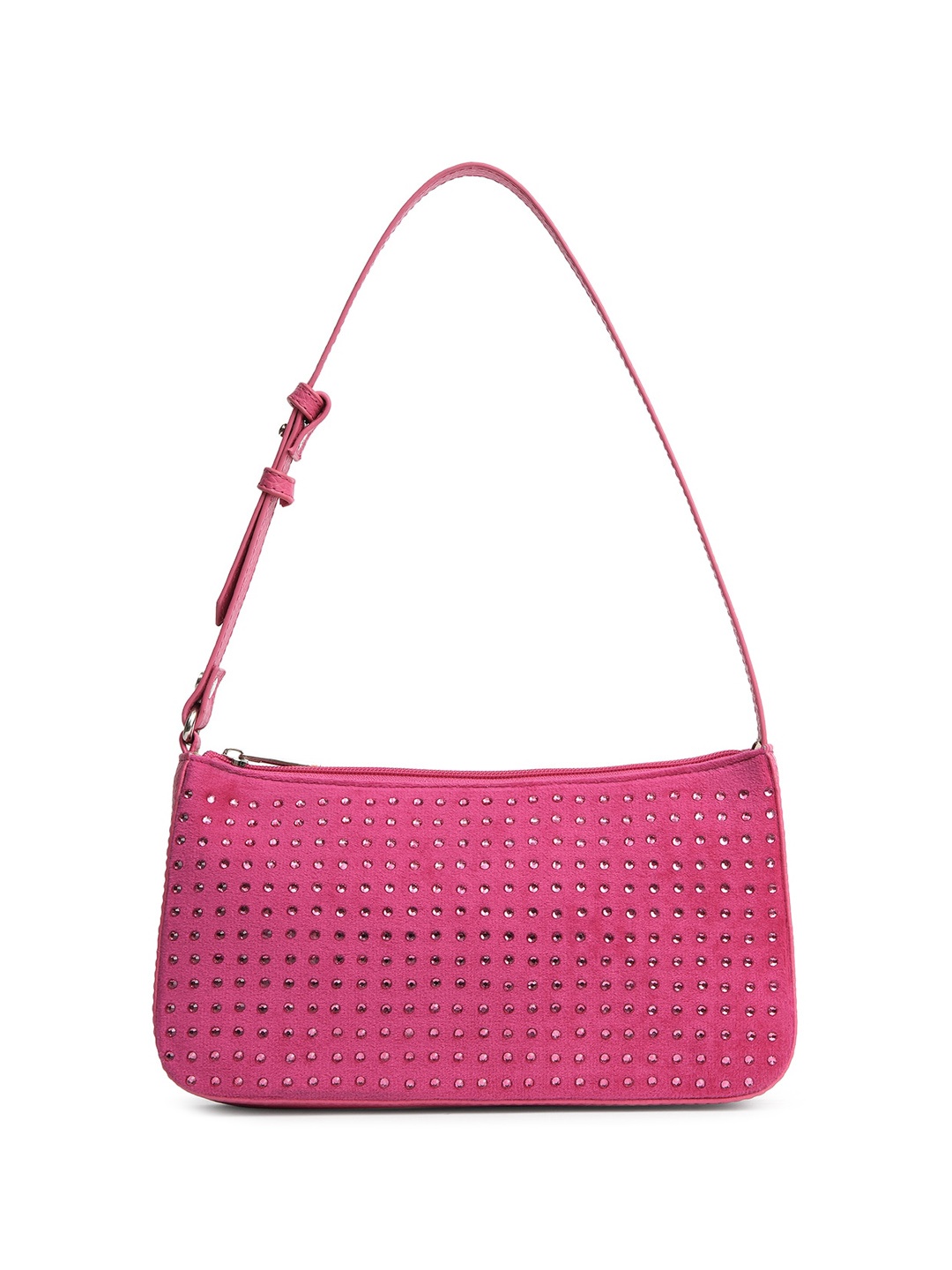 

DressBerry Pink Embellished Swagger Sling Bag