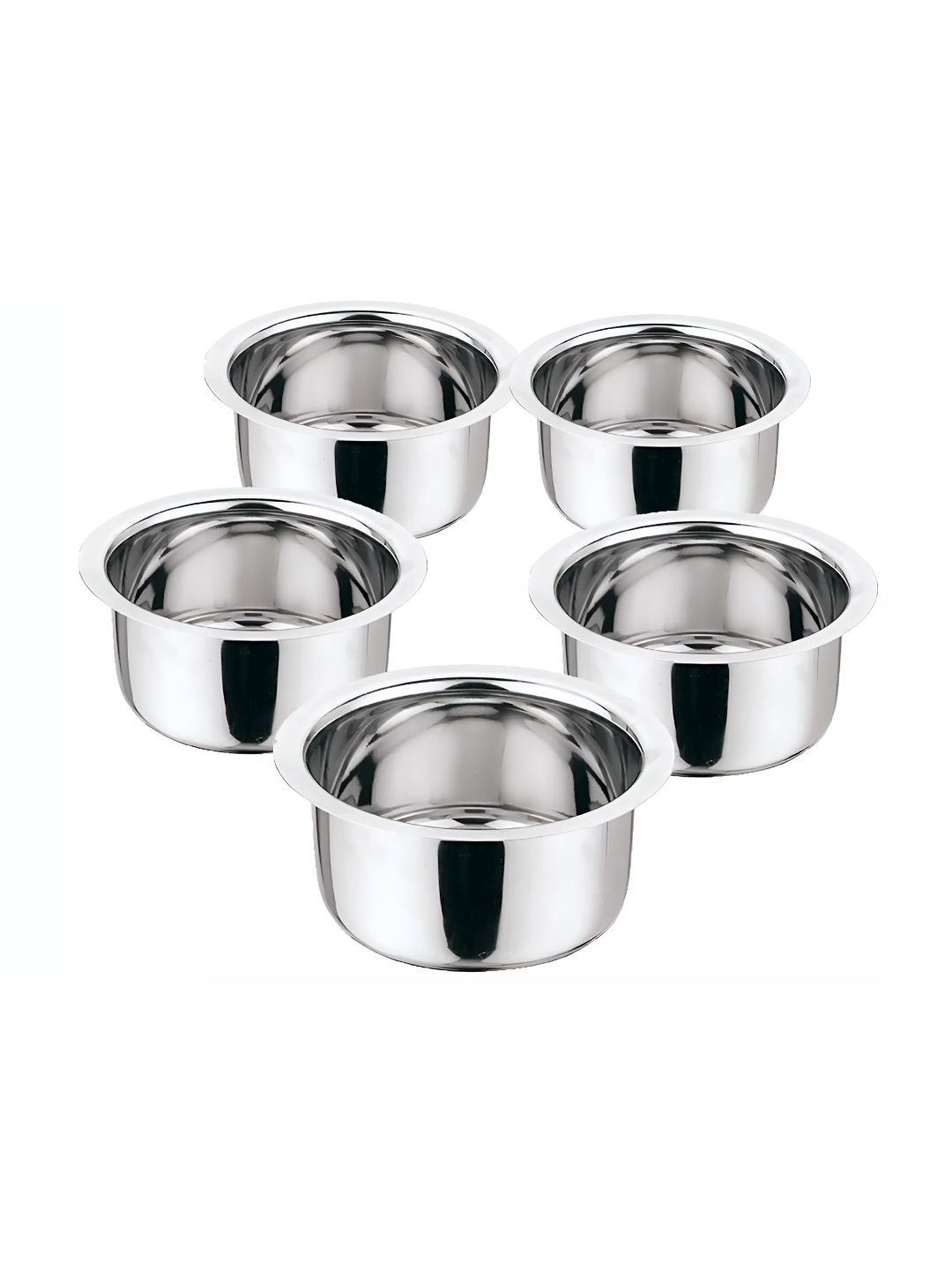 

RBGIIT 5 Pieces Stainless Steel Easy to Use Topes, Silver