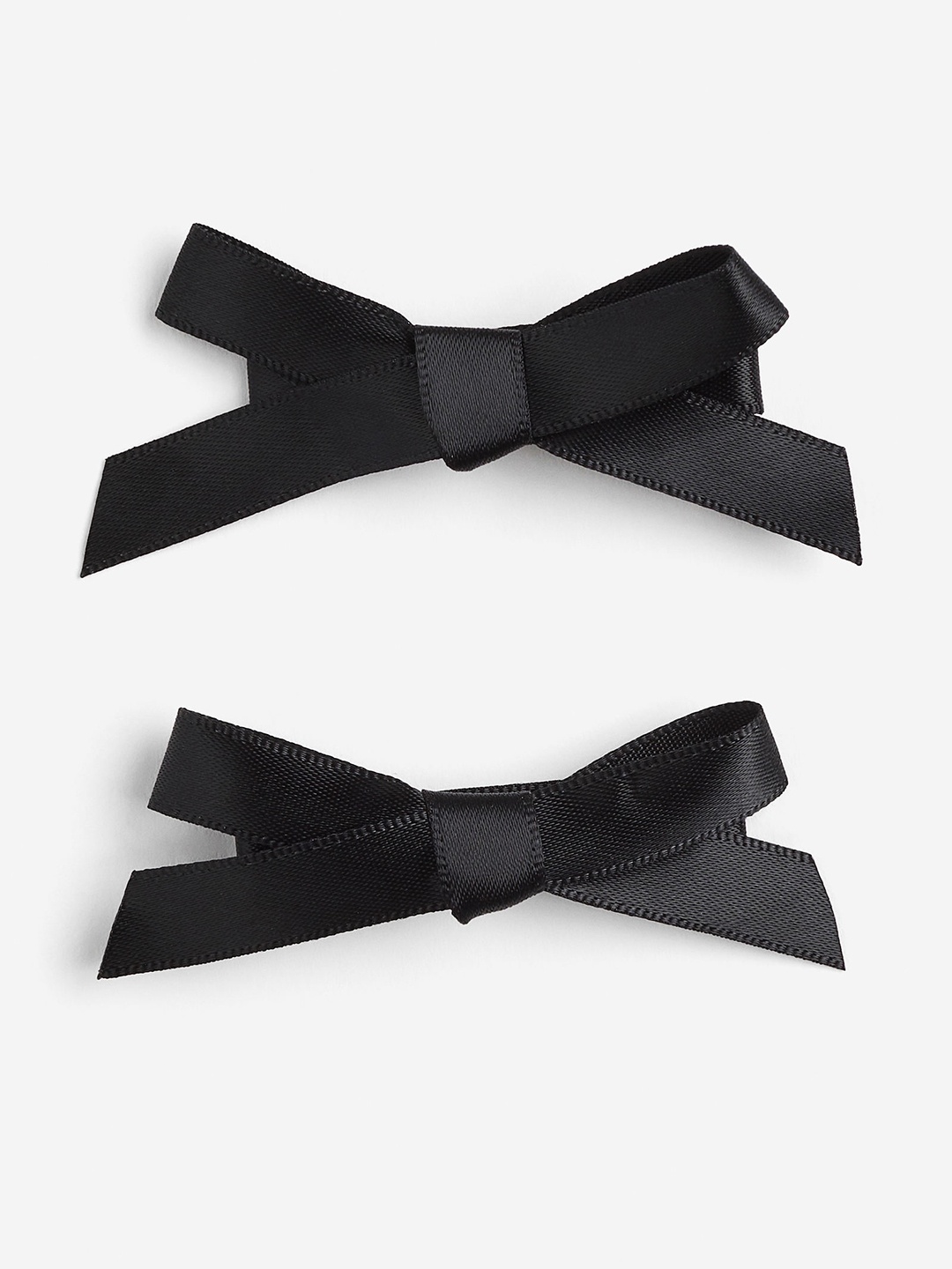 

H&M 2-Pack Bow-Detail Hair Clips, Black