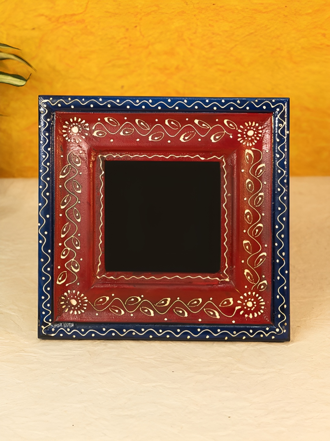 

Ekhasa Red & Blue Wooden Table Photo Frame