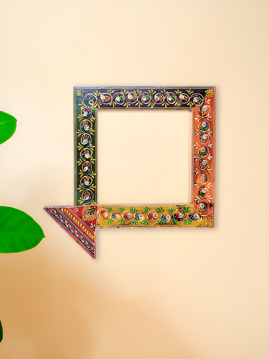 

Ekhasa Green & Orange Wooden Wall Photo Frame