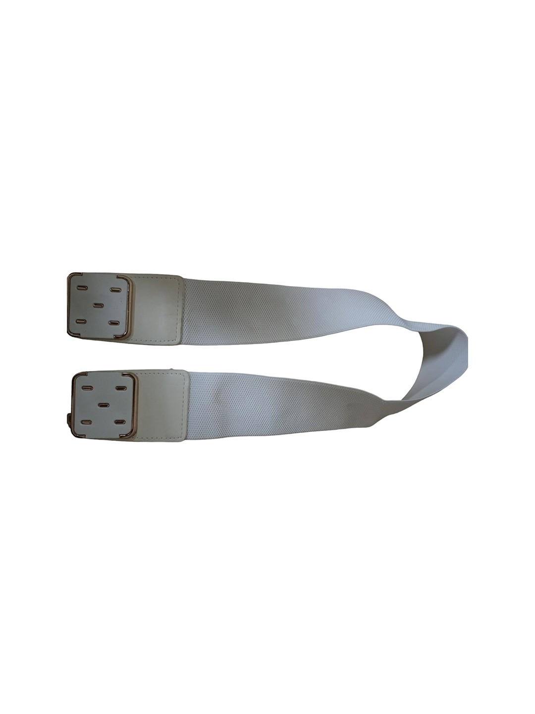 

WINSOME DEAL Women Textured Belt, White