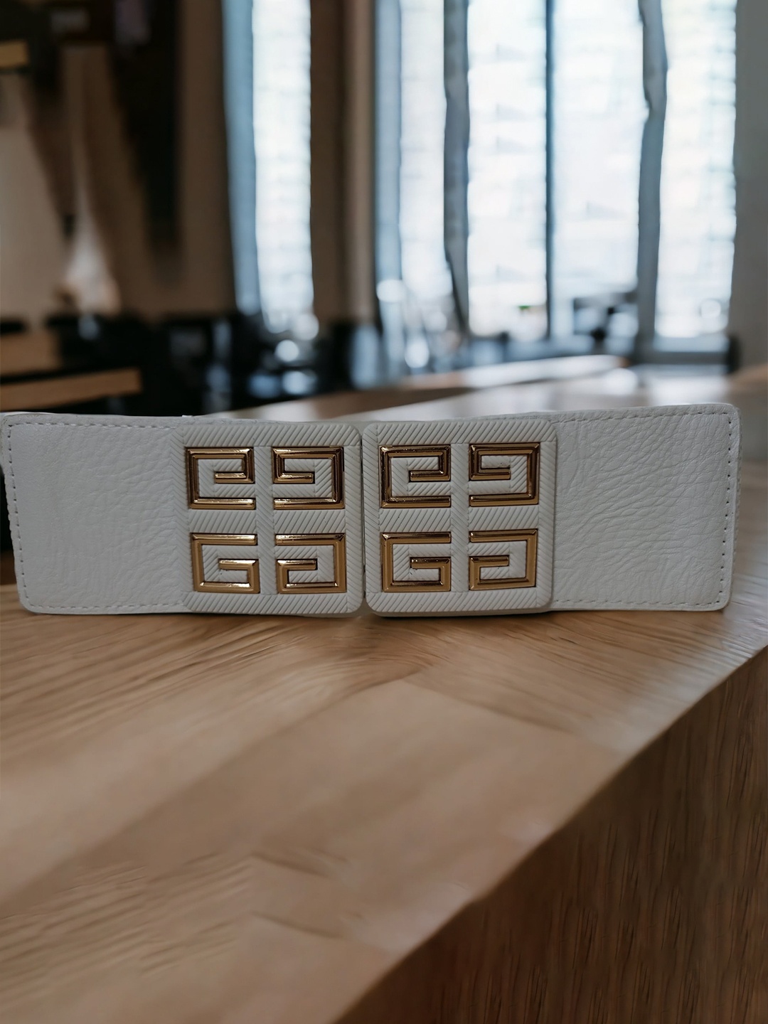 

WINSOME DEAL Women Canvas Stretchable Belt, White