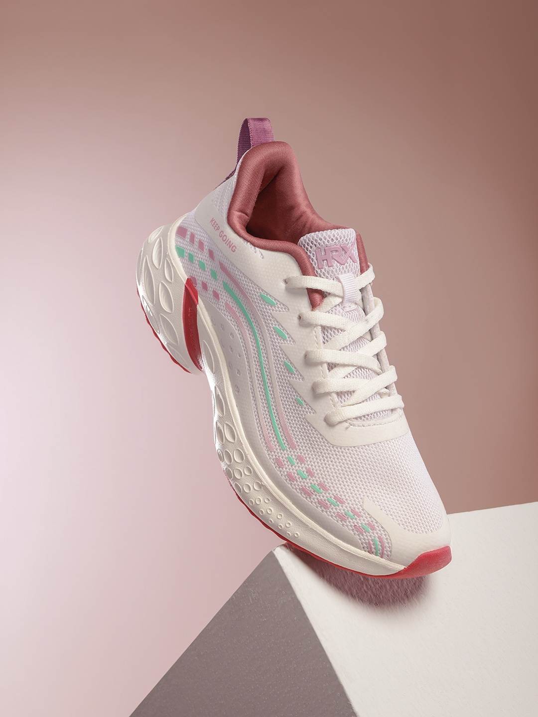 

HRX by Hrithik Roshan Women Woven Design Running Shoes, White