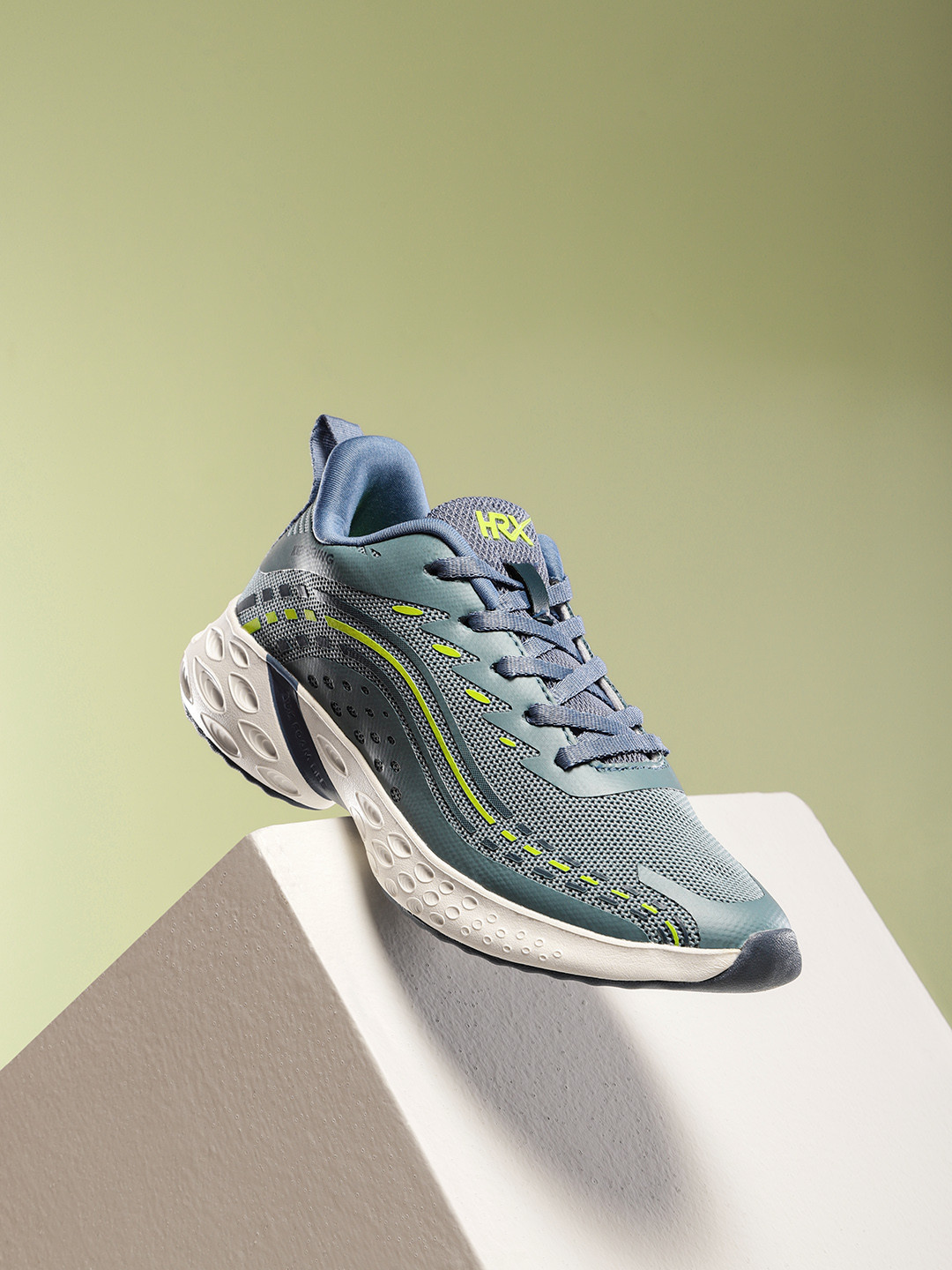 

HRX by Hrithik Roshan Women Woven Design Running Shoes, Blue